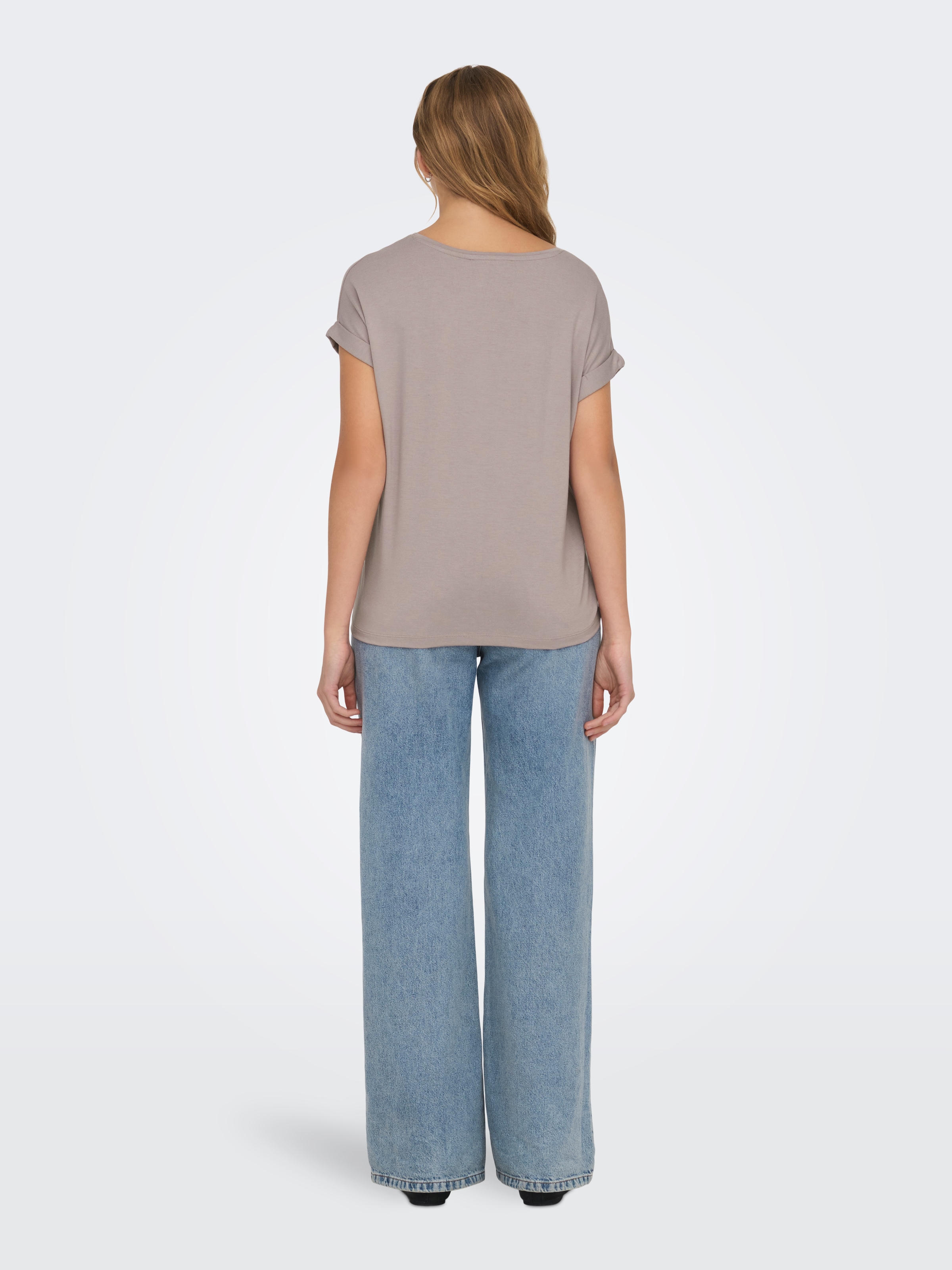 ONLY T-Shirt »ONLMOSTER – Kurzarmshirt mit Aufschlag und klassischem Look« Viskosemischung, regular fit