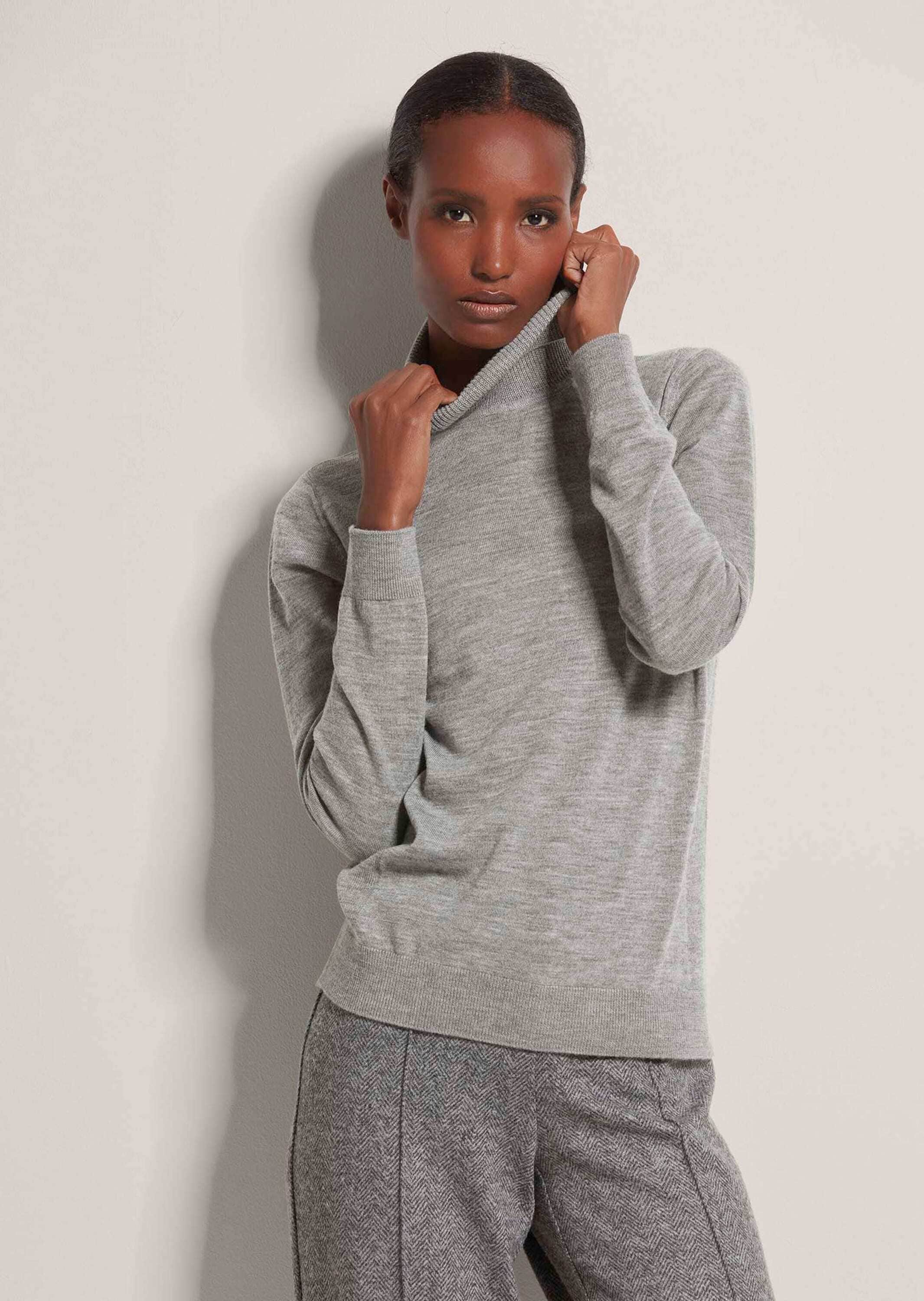 MADELEINE Longpullover »Pullover Rollkragen-Pullover aus Wolle«