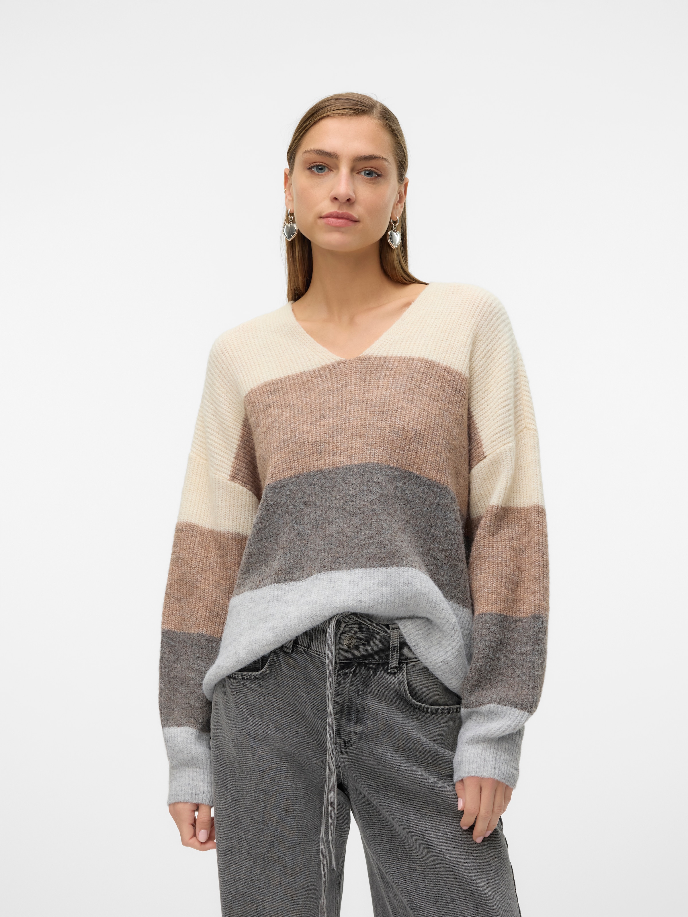 V-Ausschnitt-Pullover »VMDESMA LS V-NECK PULLOVER GA BOO«