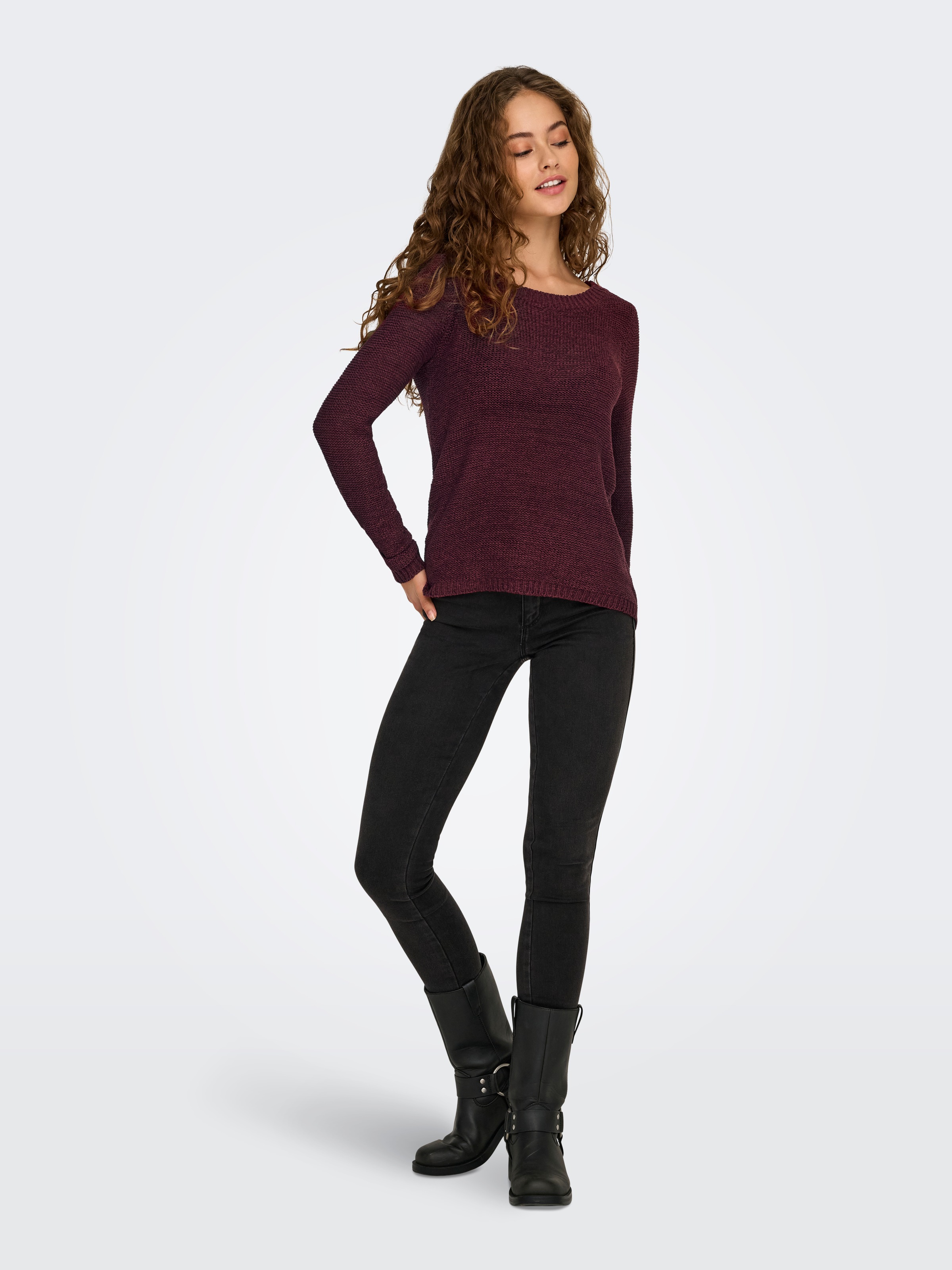 ONLY Strickpullover »ONLGEENA XO L/S PULLOVER KNT NOOS«