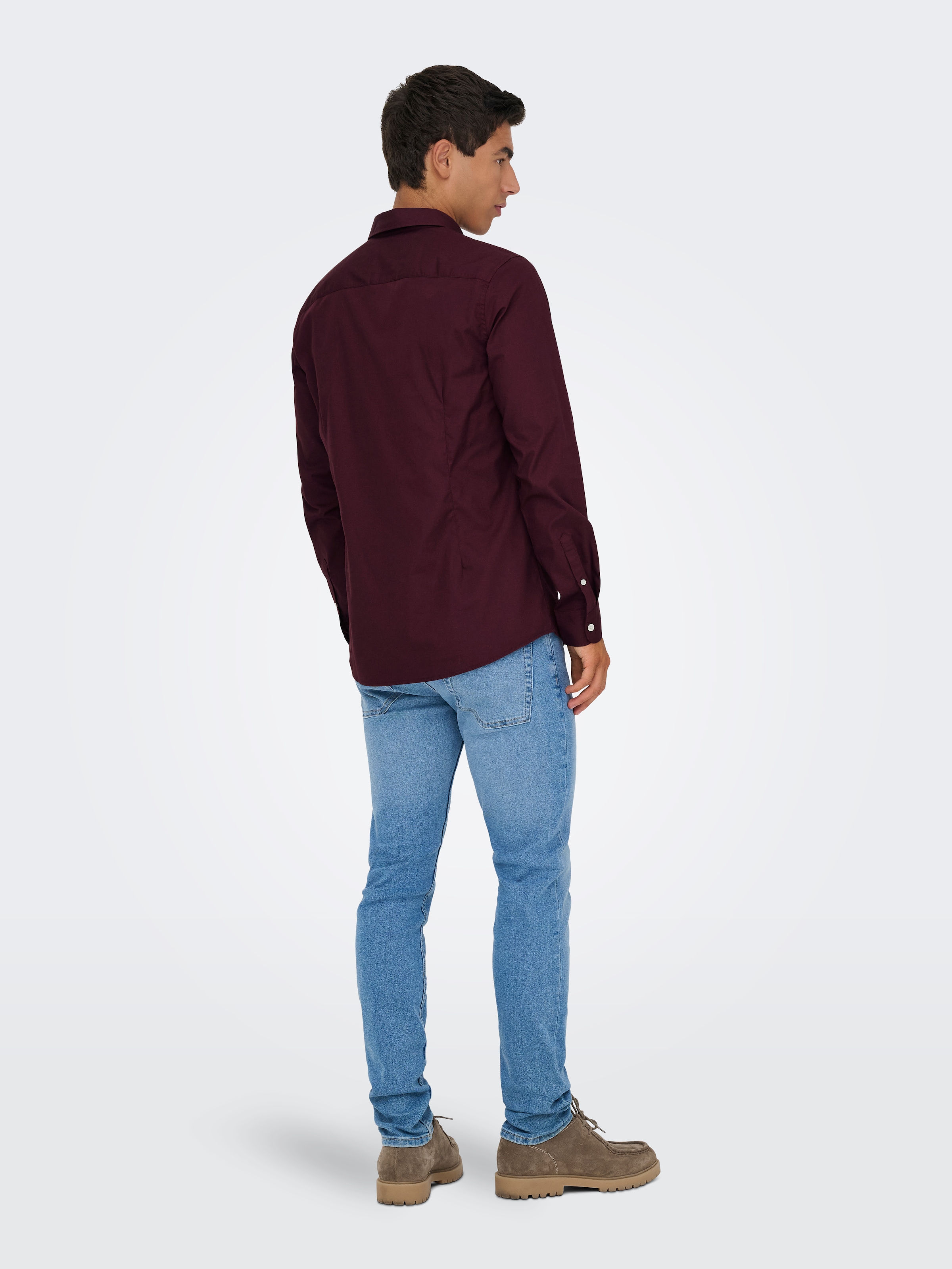 ONLY & SONS Langarmhemd »ONSFLORIAN LIFE LS POPLIN SHIRT OTL«