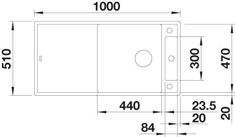 Blanco Granitspüle »AXIA III XL 6 S« aus SILGRANIT®, inkl. Glasschneidebrett