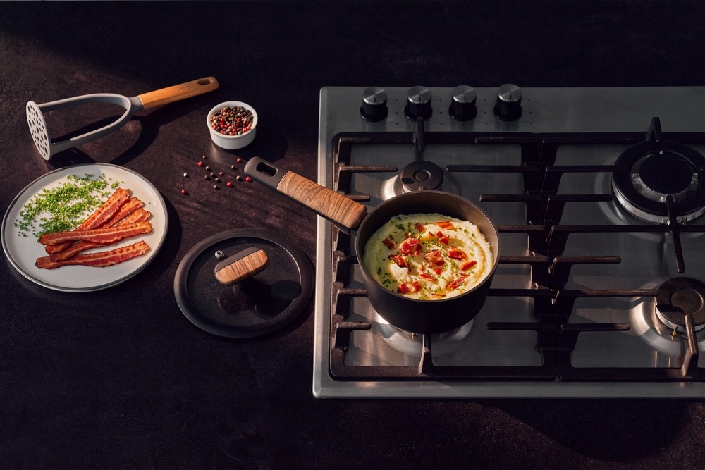 RESTO Kitchenware Kasserolle »Mon, Topf 1,4 l, antihaftbeschichtet und spülmaschinenfest« 2 Stk. tlg. Aluminium