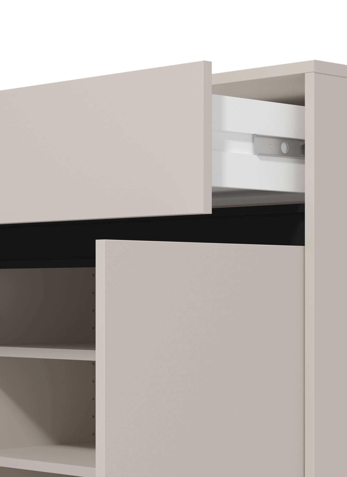 Home affaire Schuhkommode »Flannan, Schuhregal, Schuhschrank, Gesamthöhe 109,5 cm« drei Regale und eine Schublade, Gesamtbreite 80 cm