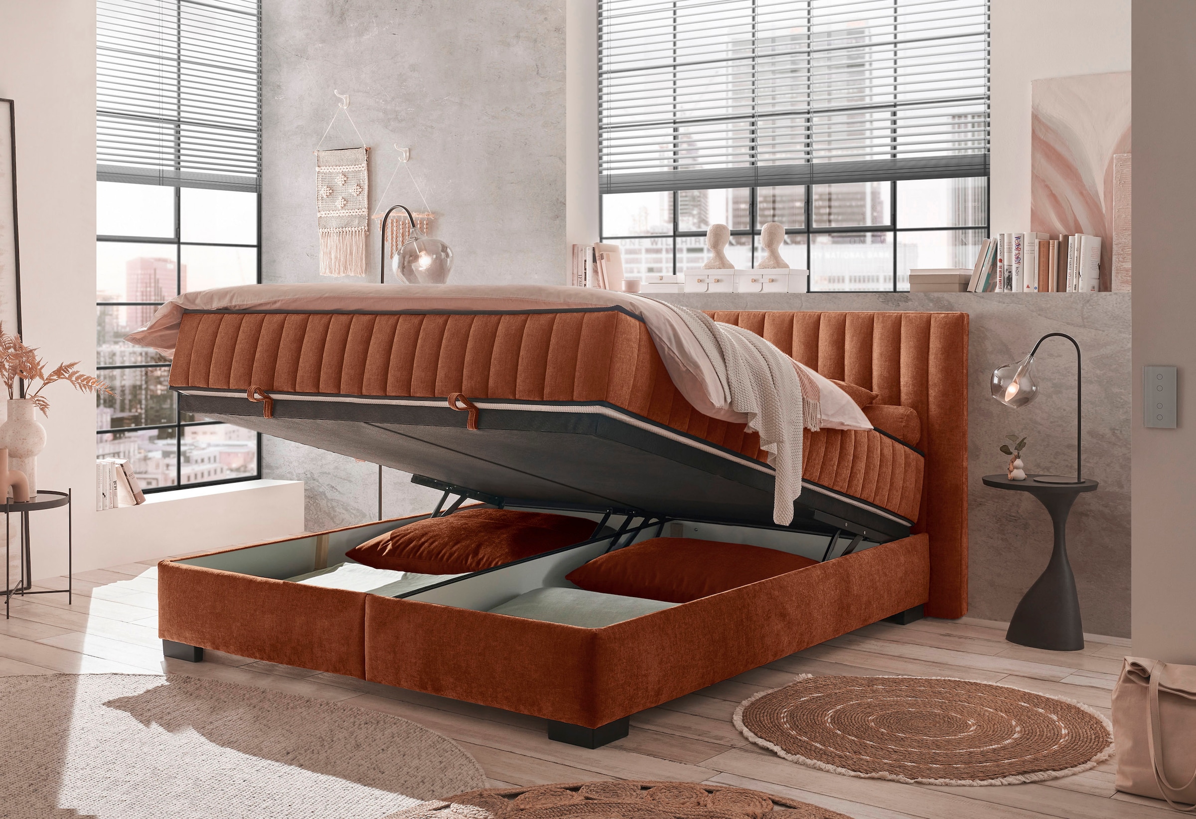 ED EXCITING DESIGN Boxbett »Nagol«, mit Bettkasten, mit Wendematratze, erhältlich in verschiedenen Breiten