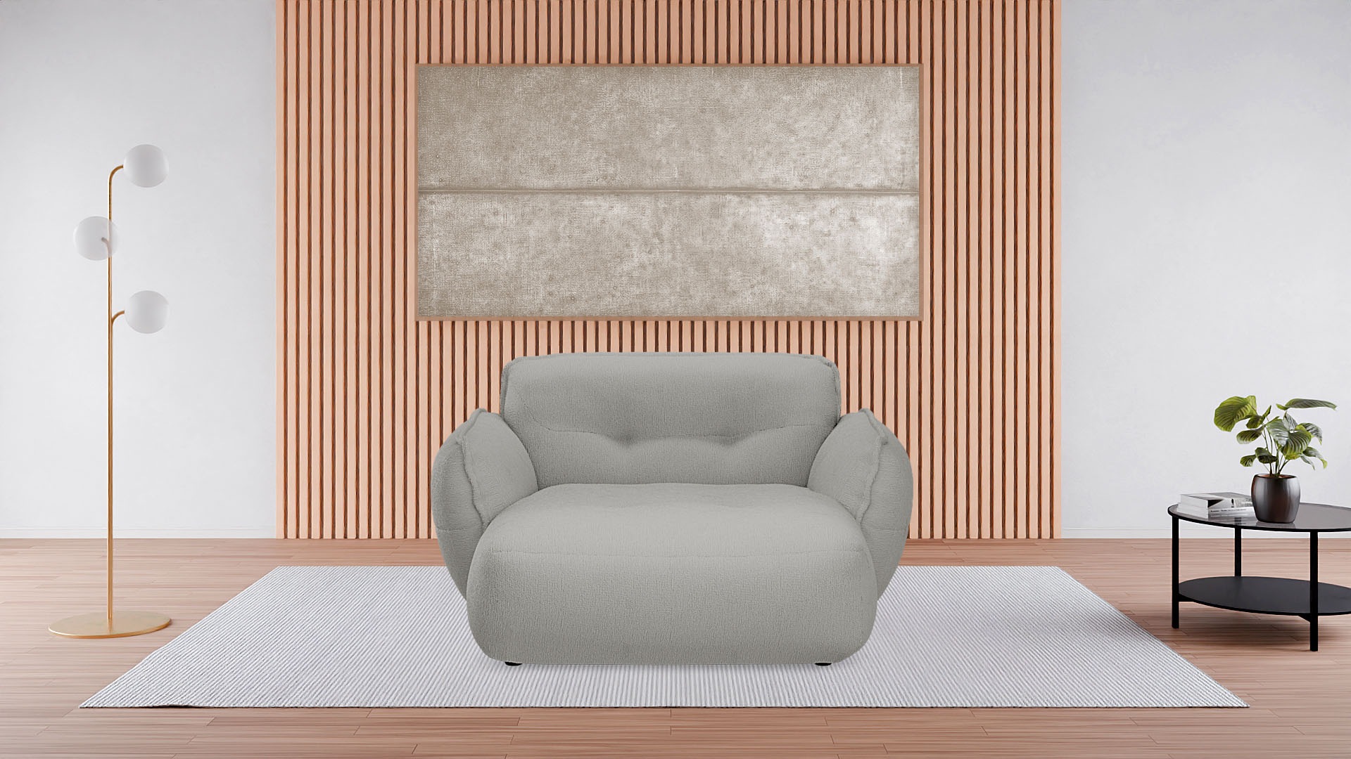 Chaiselongue »Be Fluffy«, Softes Sitzgefühl, moderne Kedernaht, hochwertiger Bezug