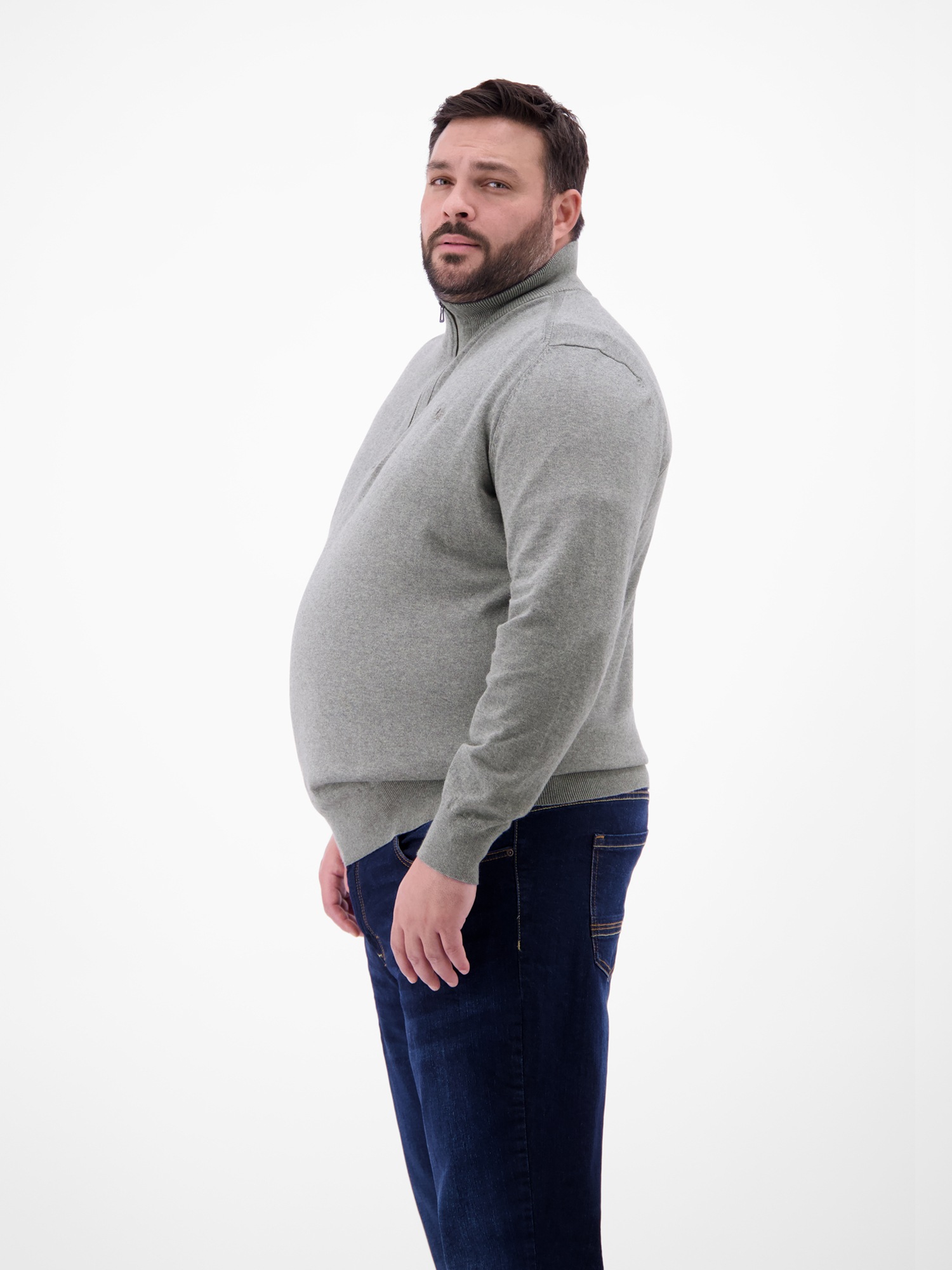 LERROS Strickpullover »Flachstrick-Troyer in Großen Größen«