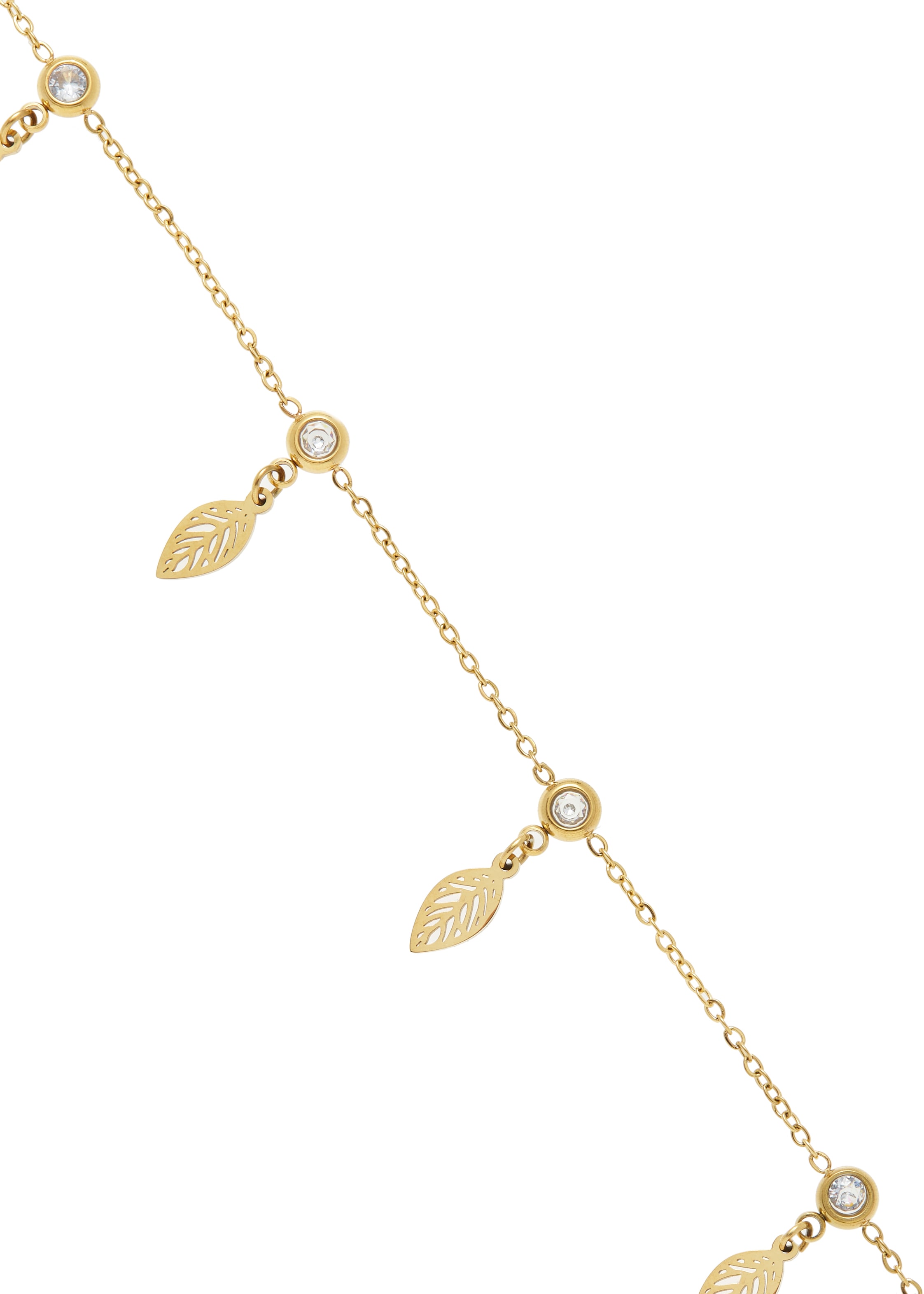 LASCANA Fußkette mit Anhänger »Edelstahlschmuck« mit Goldbeschichtung