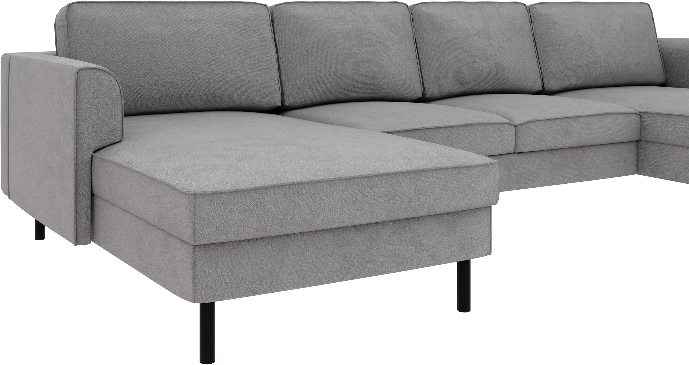 Home affaire Wohnlandschaft »Booster Couch wahlweise mit Schlaffunktion und Bettkasten-auch in Cord«, Sofa in U-Form, Breite 305 cm
