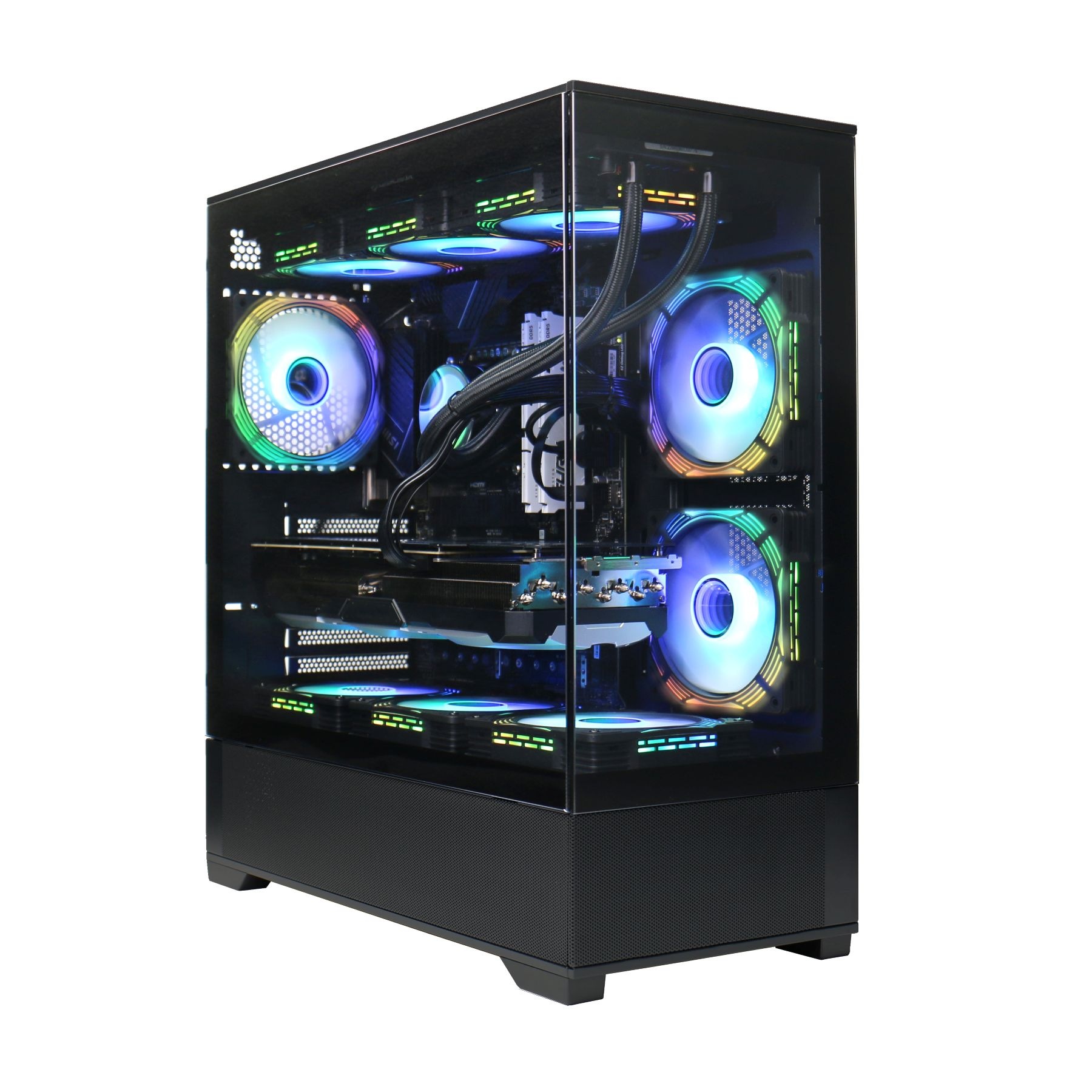 GAMEMAX Gaming-PC »Vista AB 8023 AMD Ryzen 5 7500F 16GB DDR5 1TB SSD RTX 5070« Windows 11, DDR5 RAM, Wasserkühlung