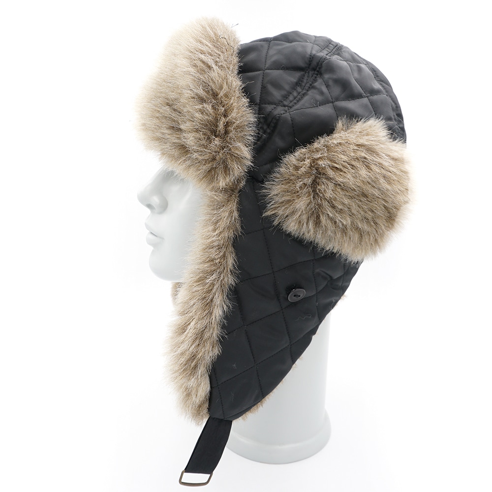 CAPO Ohrenmütze gesteppt, mit Umschlag