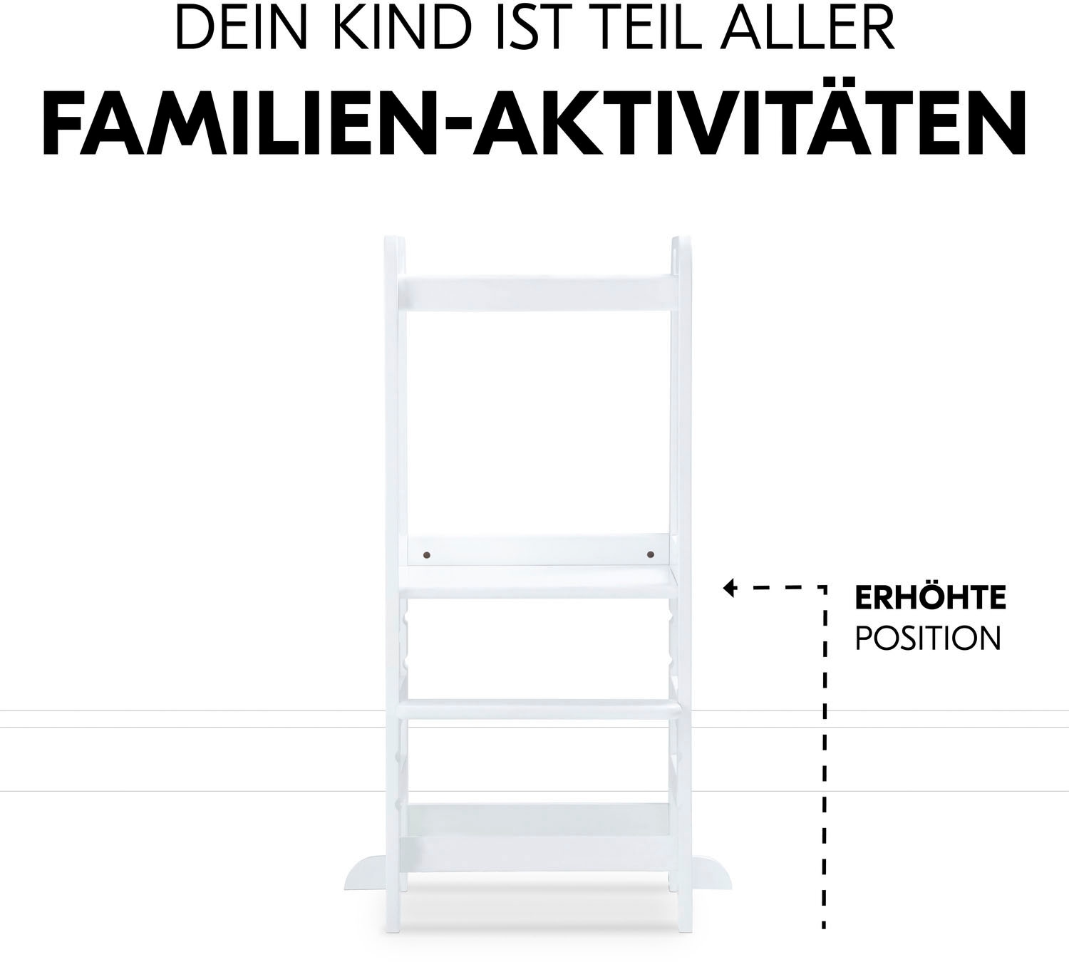 Hauck Stehhilfe »Lernturm Learn N Explore, White«, FSC® - schützt Wald - weltweit