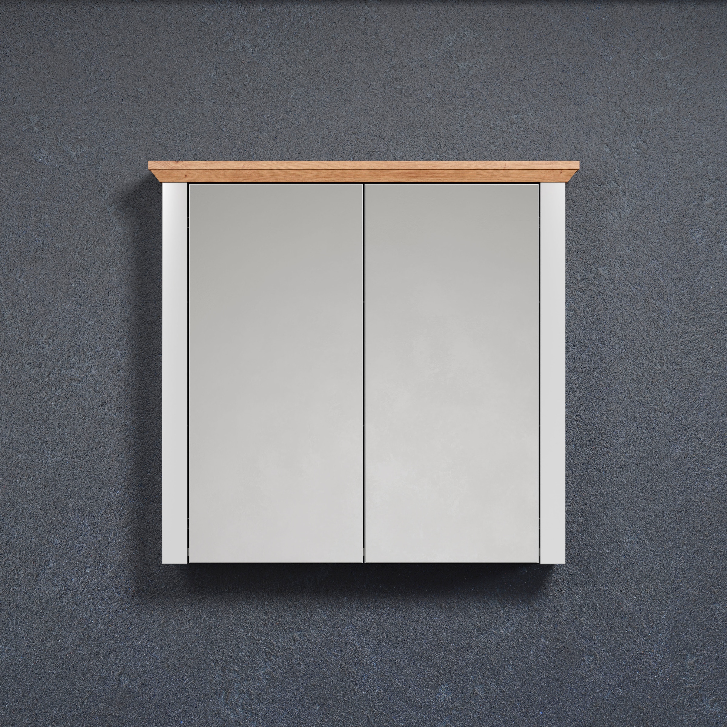 Home affaire Spiegelschrank »Herzwill« Spiegelschrank mit 2 Glasböden - (B/T/H) 78/24/73 cm