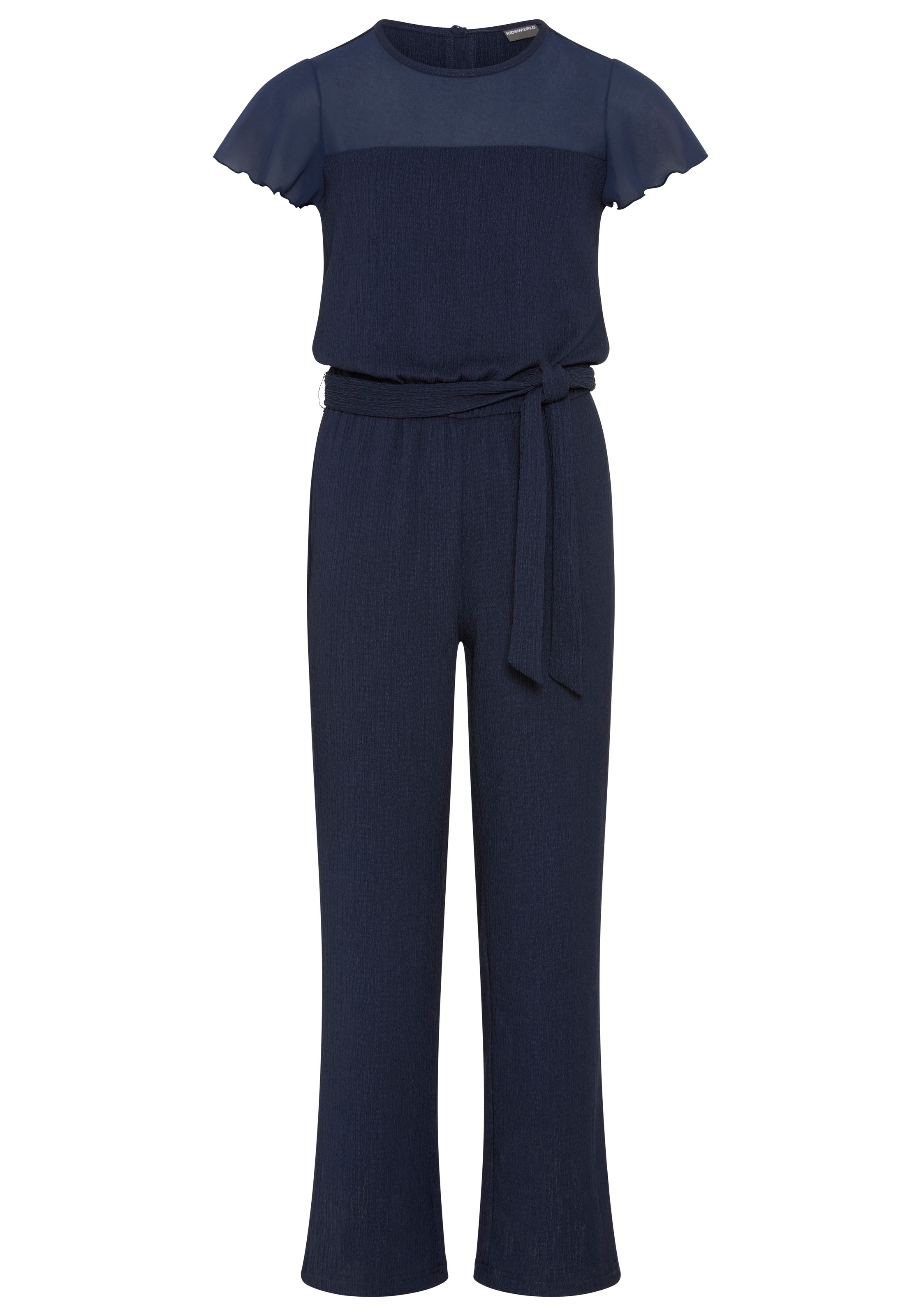 KIDSWORLD Overall »Festlicher Jumpsuit mit Chiffon-Ärmeln« Festlicher Einteiler mit Chiffon, mit Babylock-Ärmelabschluss