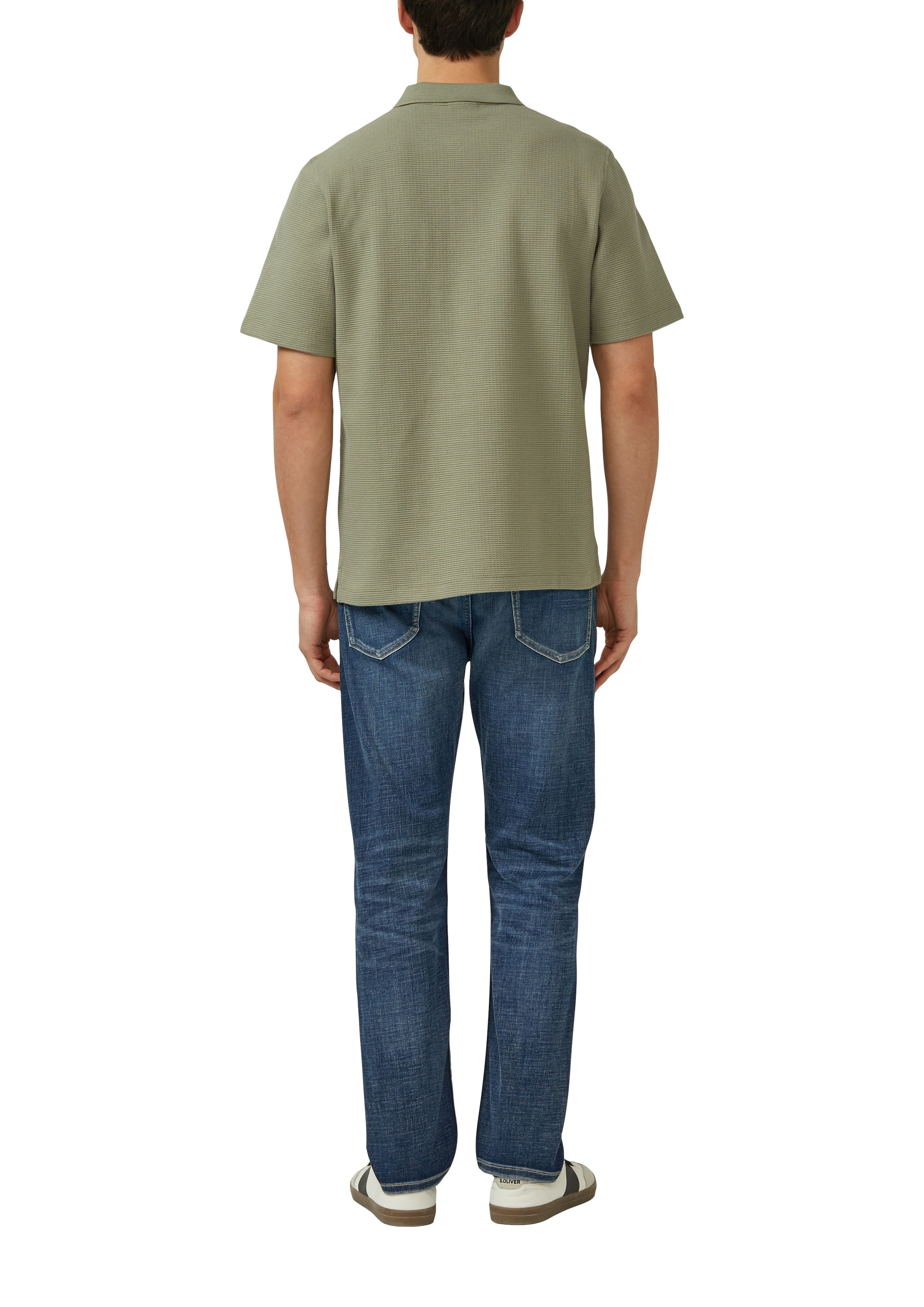 s.Oliver Poloshirt in Waffle-Optik