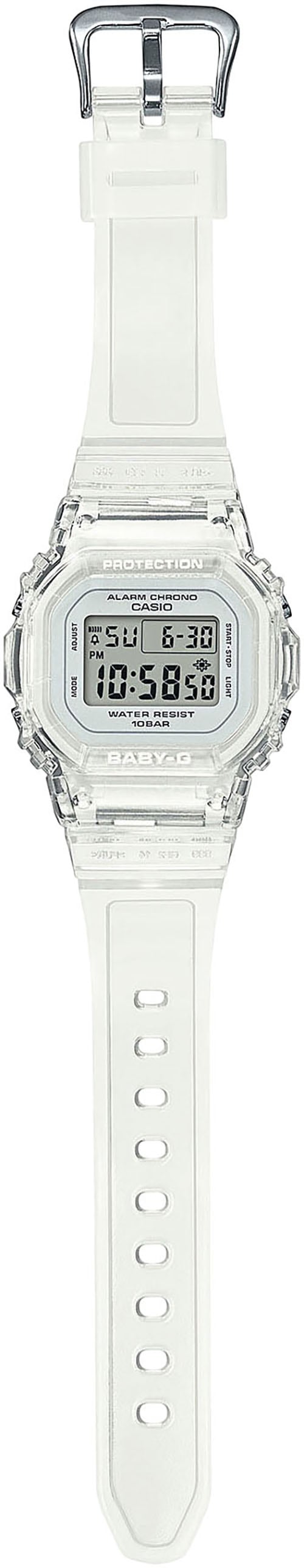 CASIO BABY-G Chronograph, Quarzuhr, Armbanduhr, Damenuhr, automatischer Kalender, digital, Timer