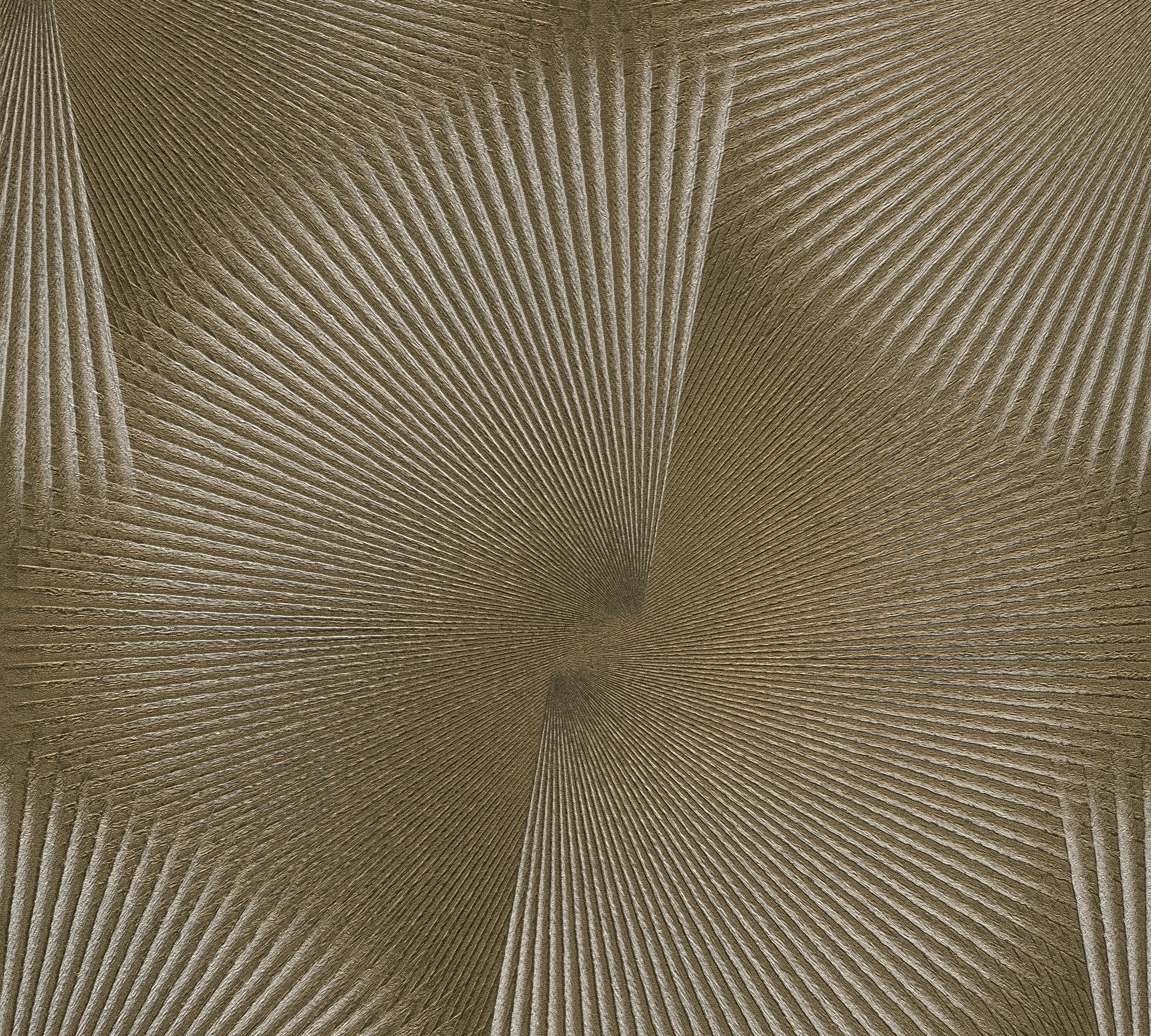 A.S. Création Vliestapete »Trend Spectrum Fan – Glamouröse 3D-Fächeroptik Vliestapete« 3D-Optik | geometrisch | glänzend strukturiert Grafisches Fächermotiv mit räumlicher Wirkung und edlem Glanz