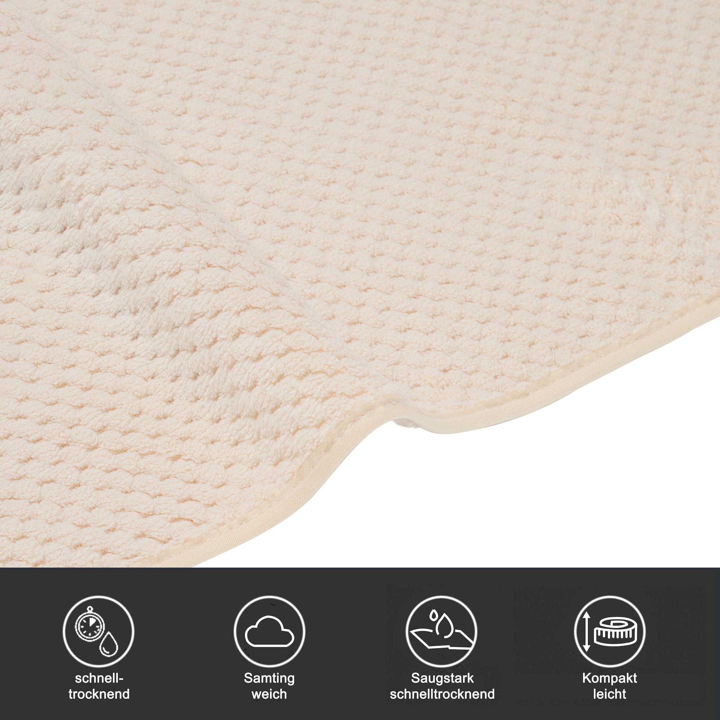 OTTO home Handtücher »Parris, diverse Größen, ideal als Sporthandtuch, Reisehandtuch« sehr leicht, kompakt, schnelltrocknend, Mikrofaser, mit Waffelmuster