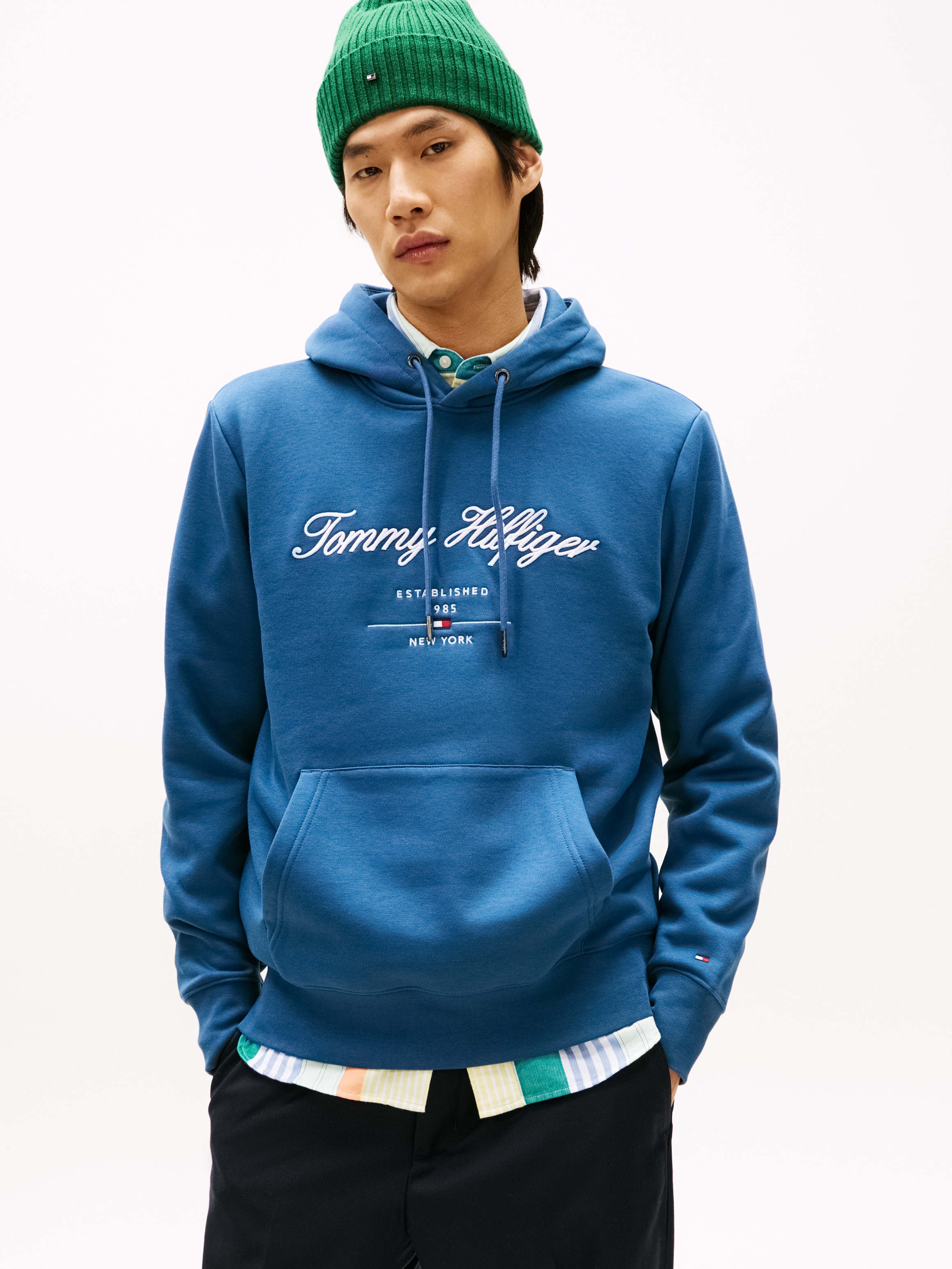 Tommy Hilfiger Hoodie »SCRIPT LOGO HOODY«, mit aufgesticktem Logo