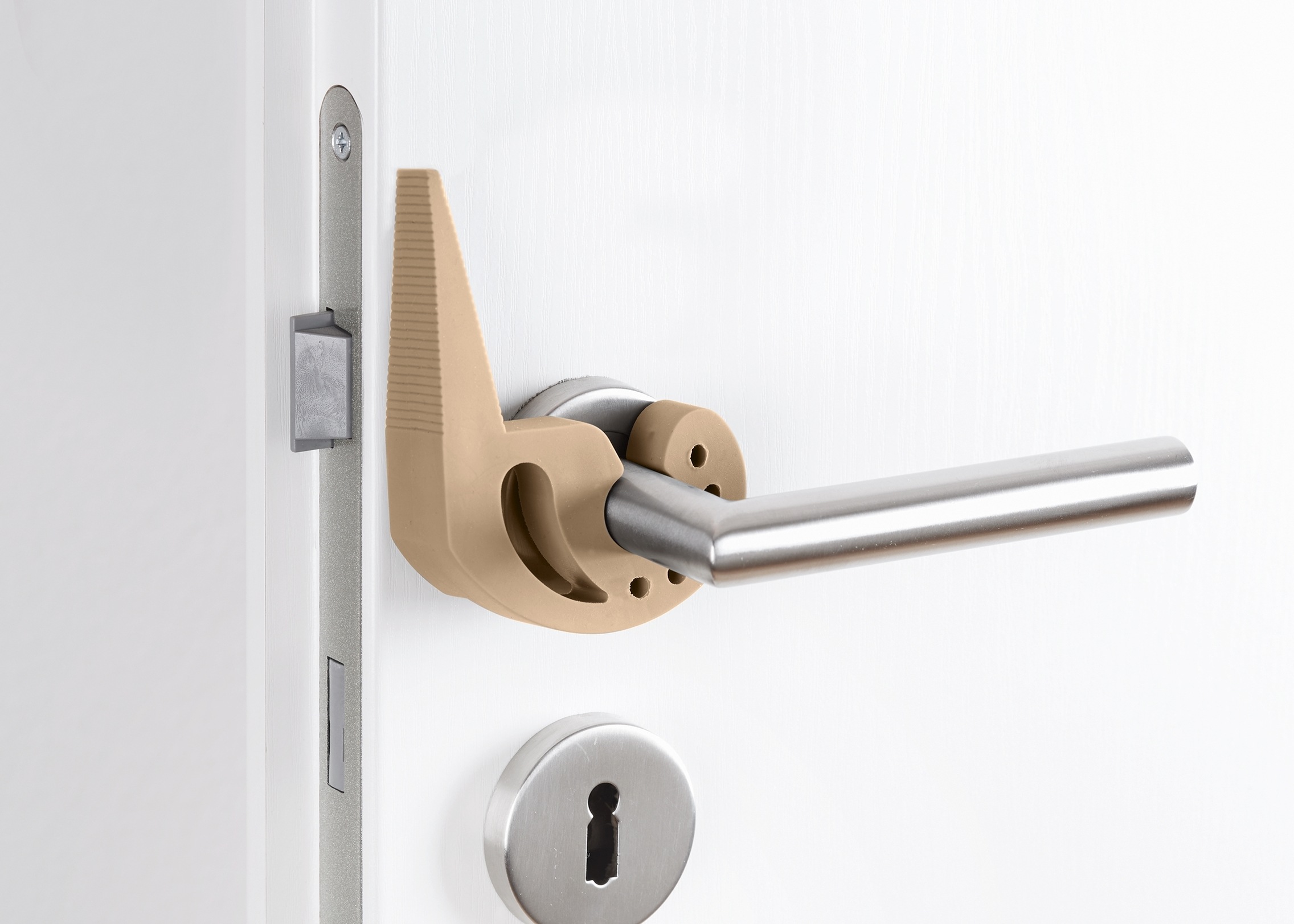 WENKO Fensterstopper »Modell Multi-STOP® Beige«, (Set, 4 St.), Türkeil & Klemmschutz, Türstopper aus Kunststoff