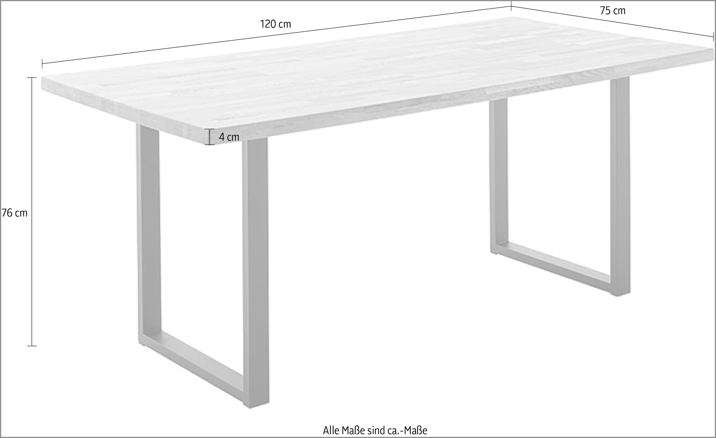 MCA living Esstisch »Zeballos Esstisch«, (1 St.)