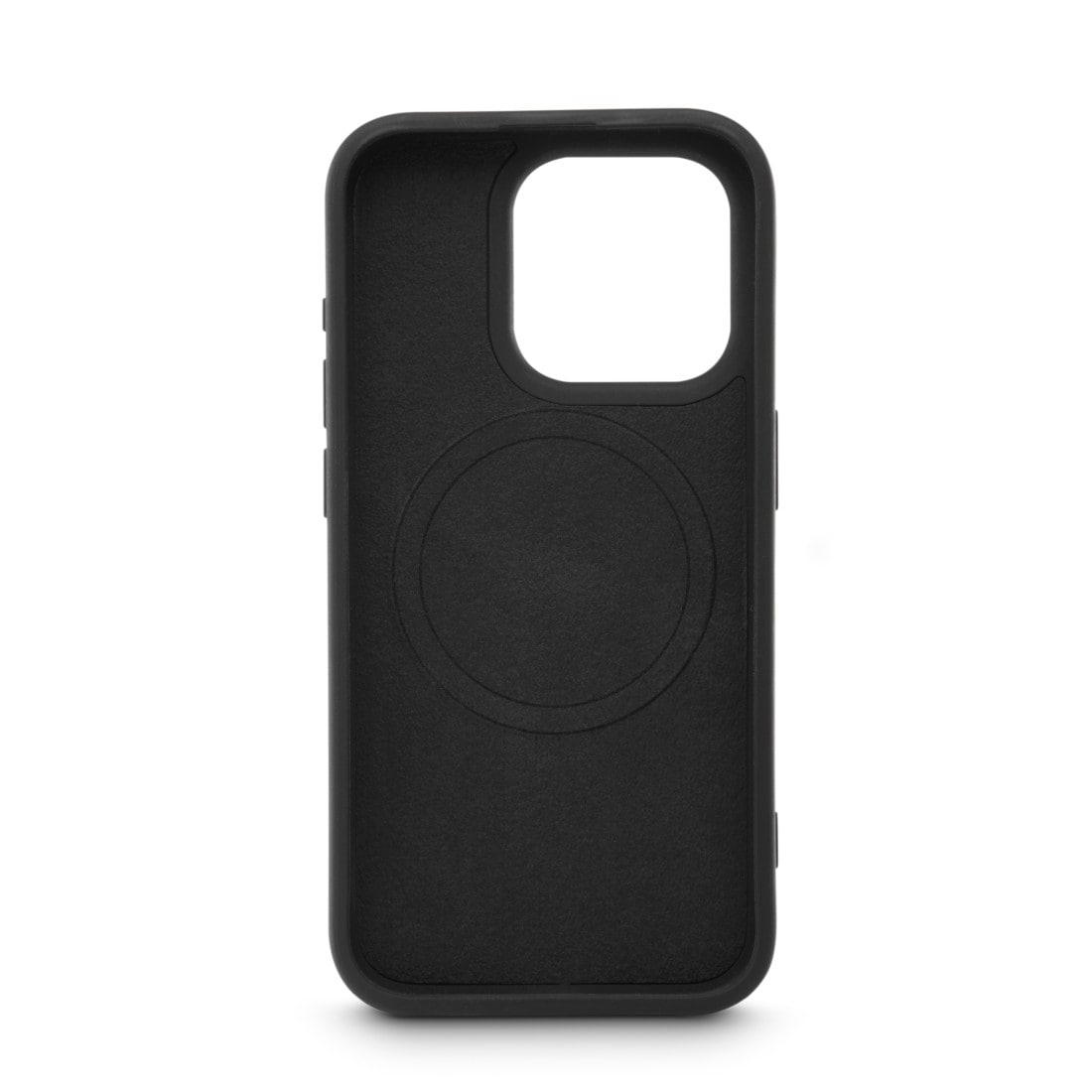 Hama Handyhülle »Handyhülle MagCase "Fantastic Feel" für Apple iPhone 15 Pro, Schwarz«, Apple iPhone 15 Pro, Kratzschutz und bezogene Seitentasten