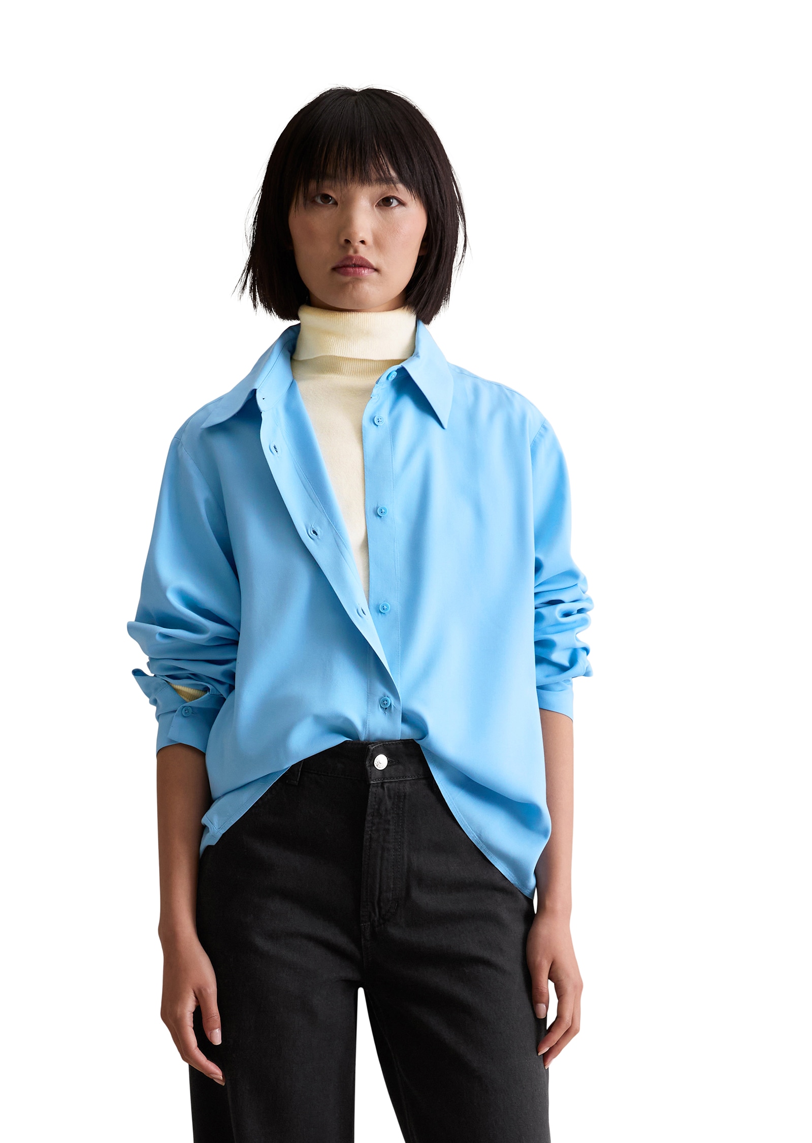 Marc O'Polo DENIM Langarmbluse »relaxed fit aus LENZING™ ECOVERO™«