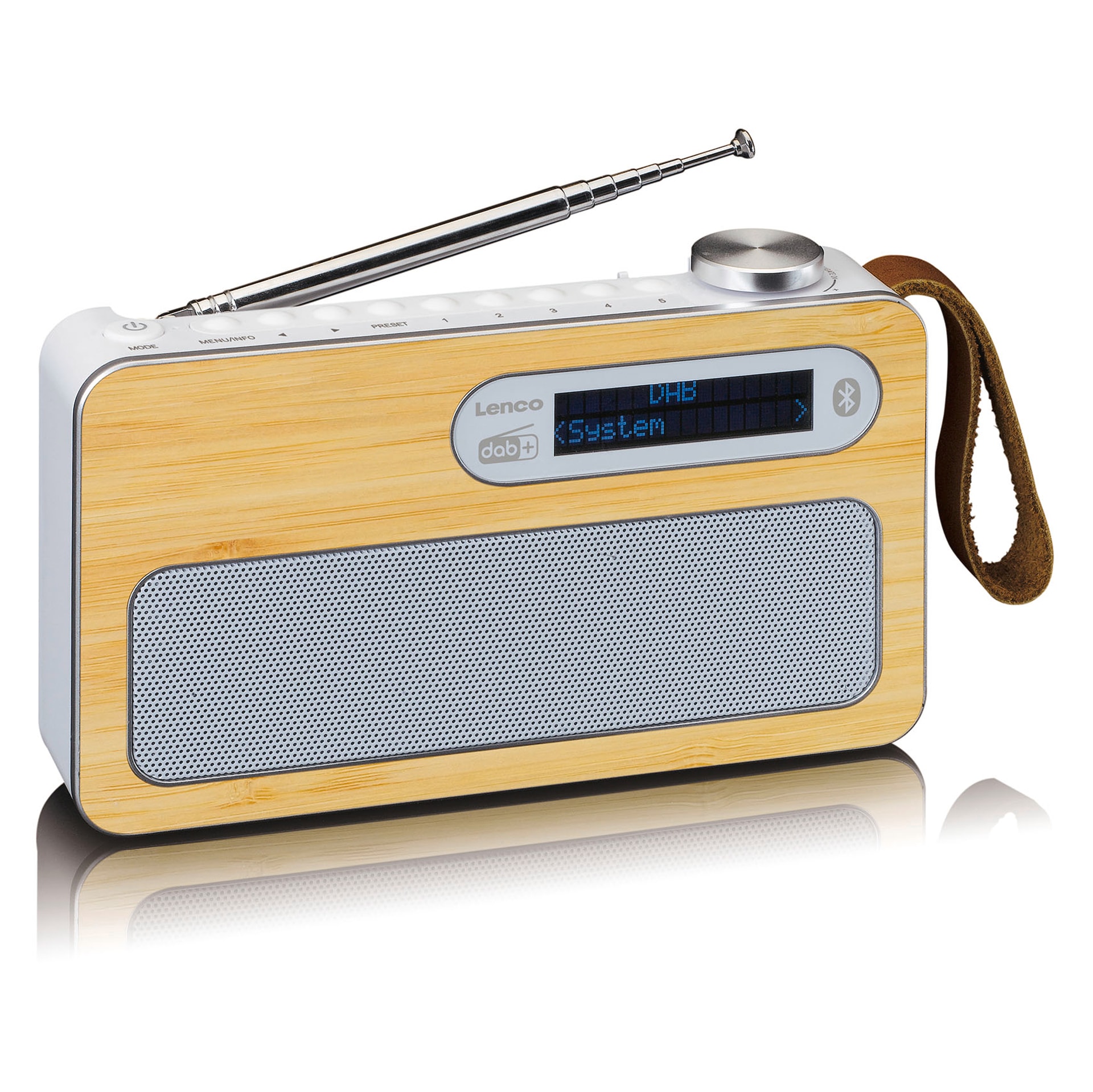 Lenco Digitalradio (DAB+) »Tragbares DAB+/ FM Radio mit BT«, (Digitalradio (DAB+)