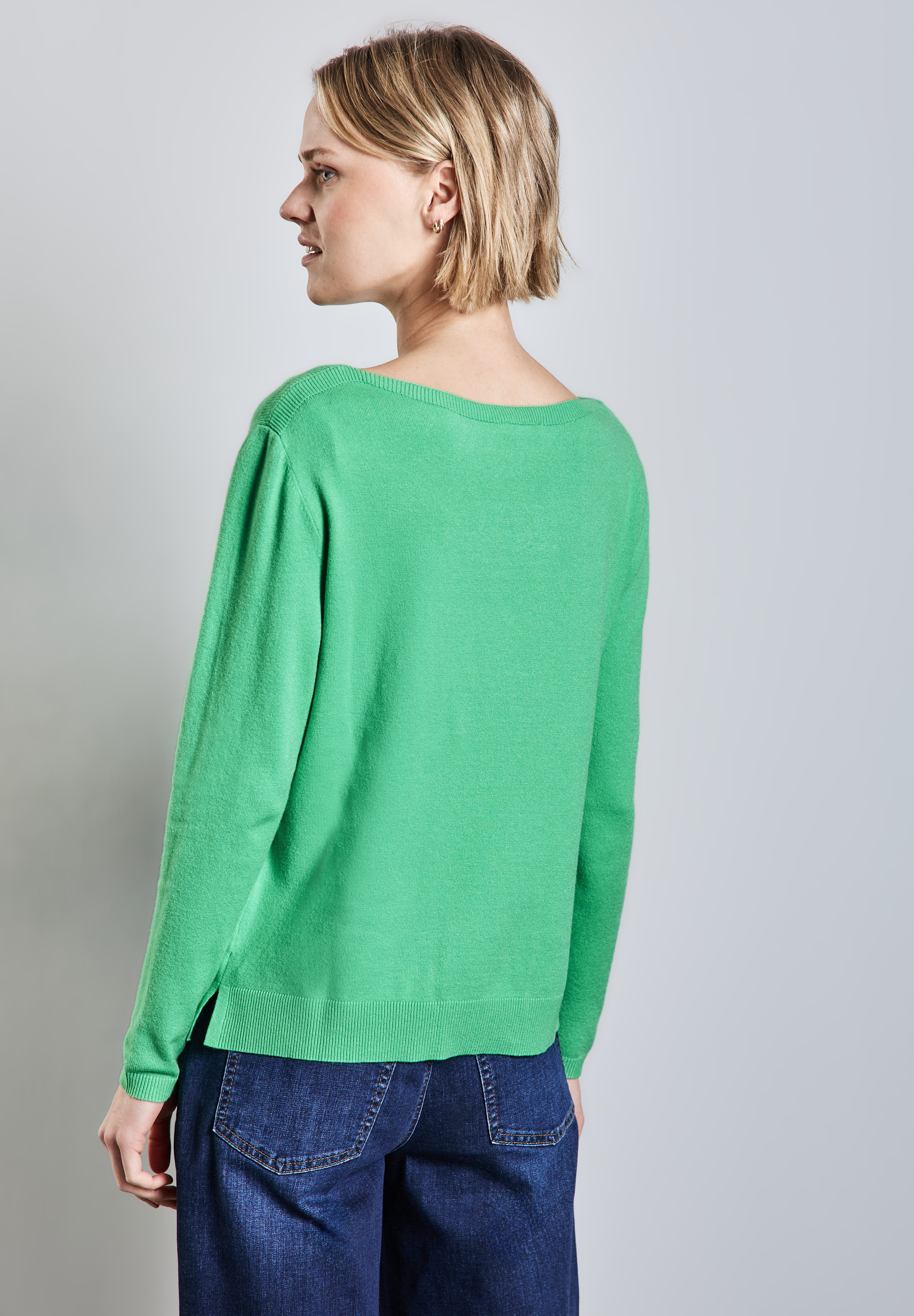 STREET ONE Strickpullover, mit Rippbündchen