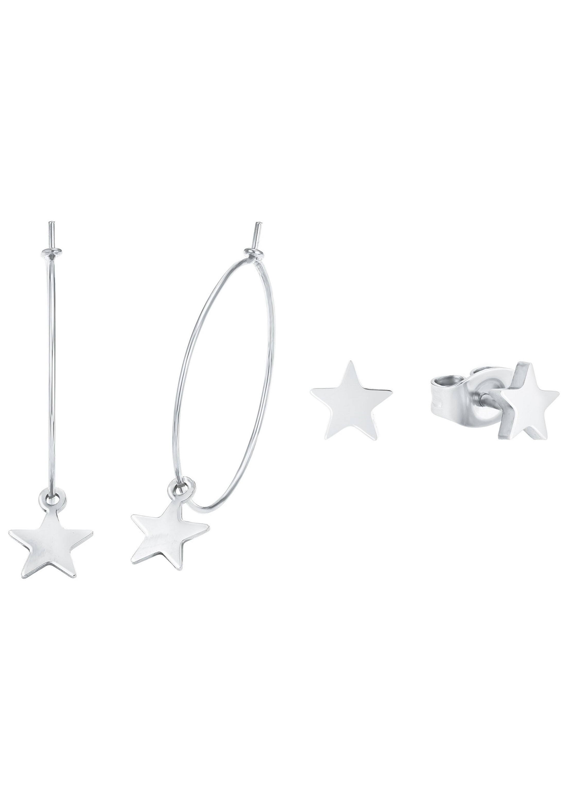 Amor Ohrring-Set »Sterne, 2027184«, (Set, 4 tlg.)