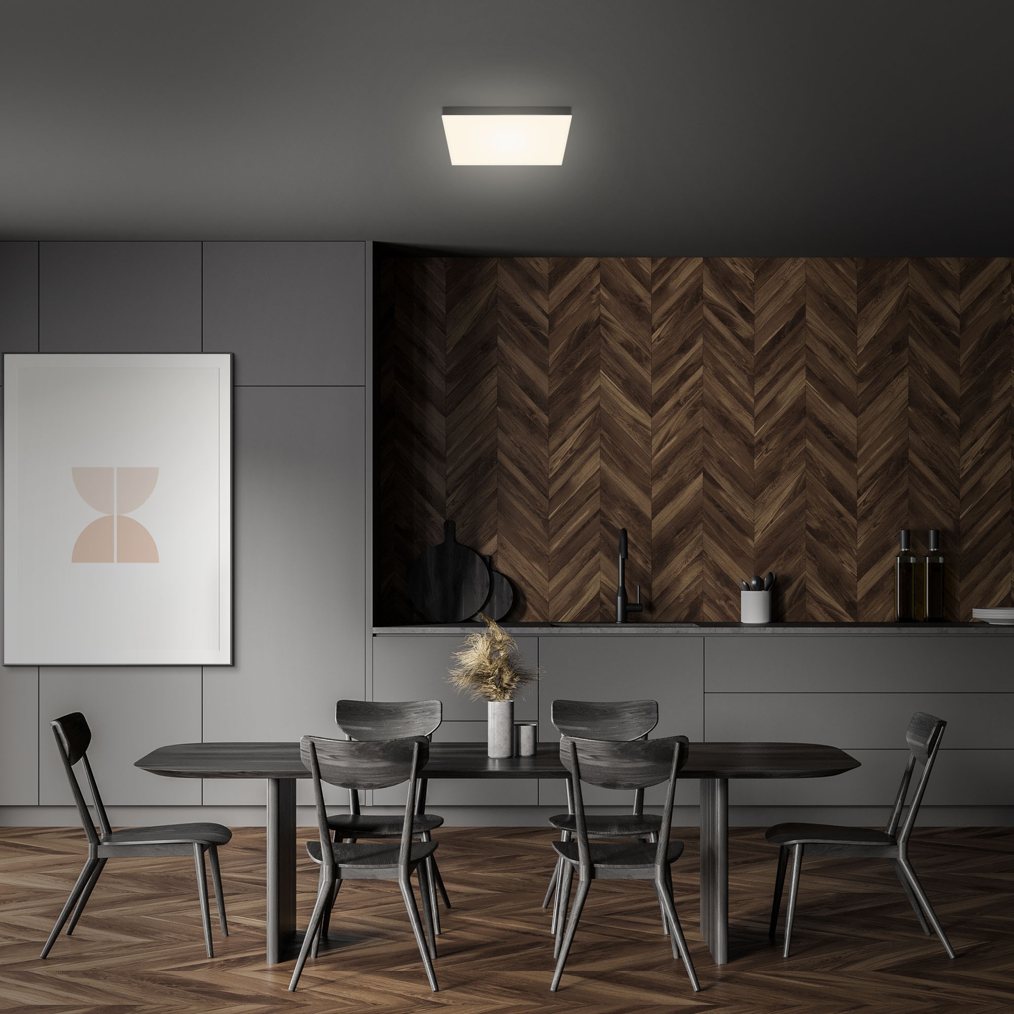 Briloner Leuchten Aufbauleuchte »Flame«, Leuchtmittel LED-Board | LED fest integriert