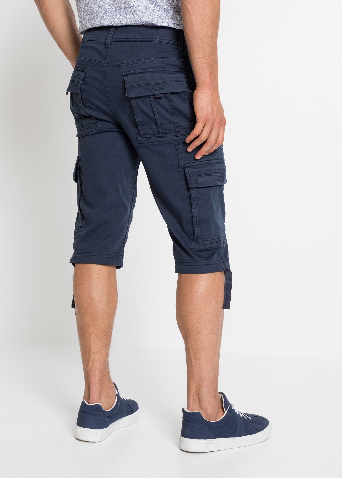 bonprix Longbermudas  aus leichter Baumwollqualität, mit Elasthan-Anteil, regular fit