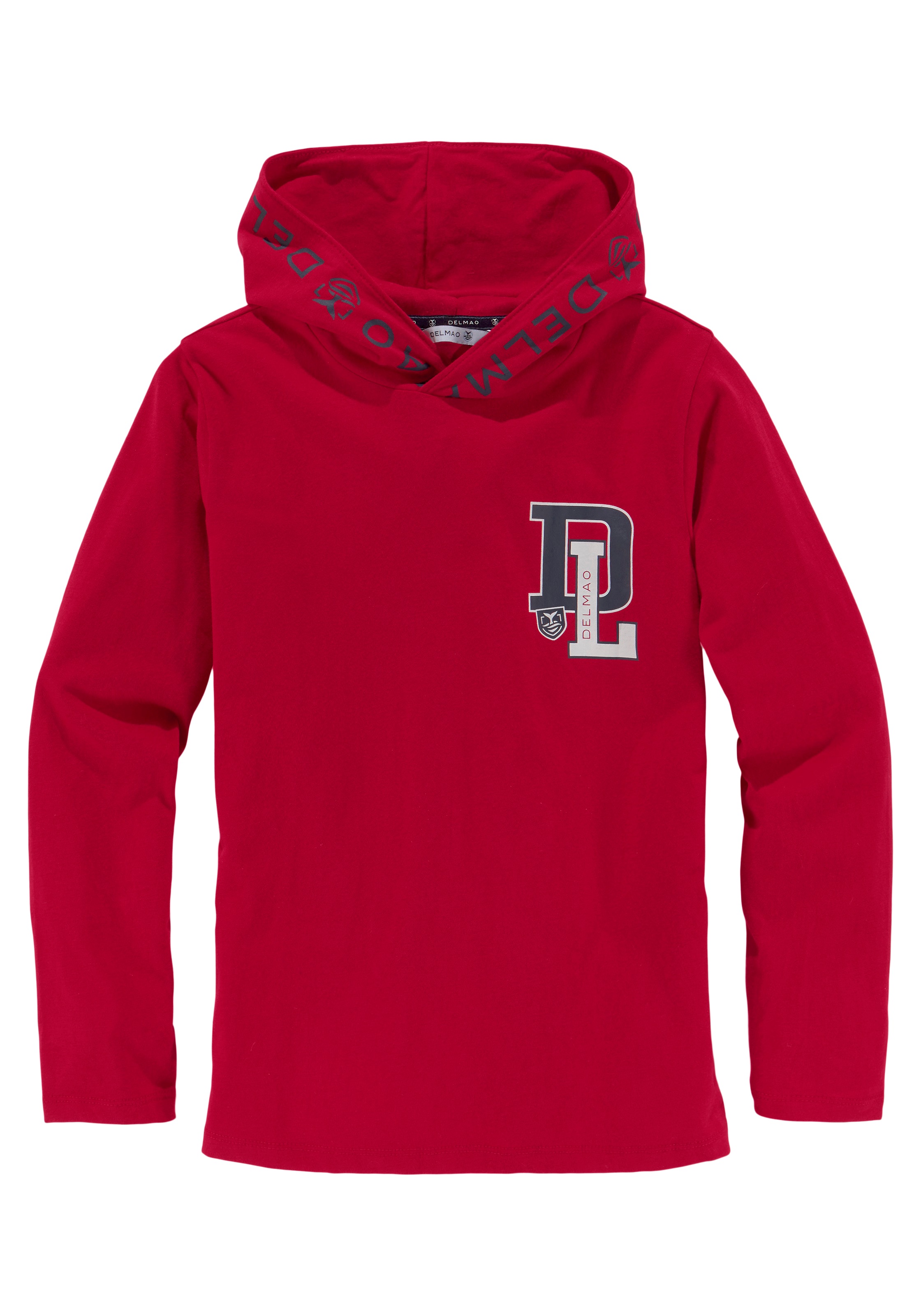 DELMAO Kapuzenshirt »für Jungen«, Langarm, trendiger Druck, ideal für lässige und sportliche Outfits