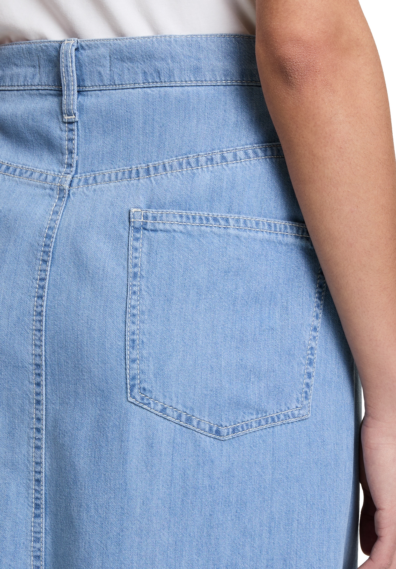 Betty Barclay Jeansrock »Jeansrock mit offenem Saum«