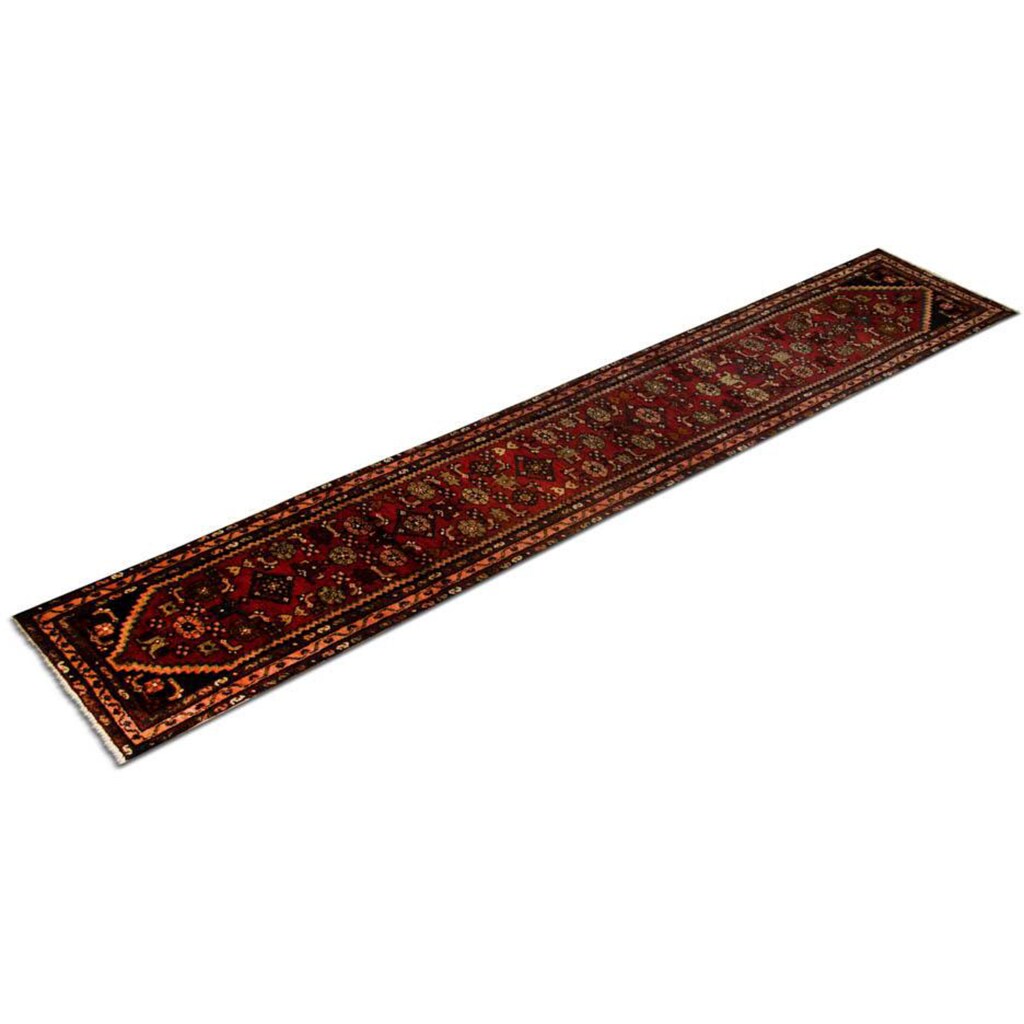 morgenland Wollteppich »Hamadan Teppich handgeknüpft rot«, rechteckig