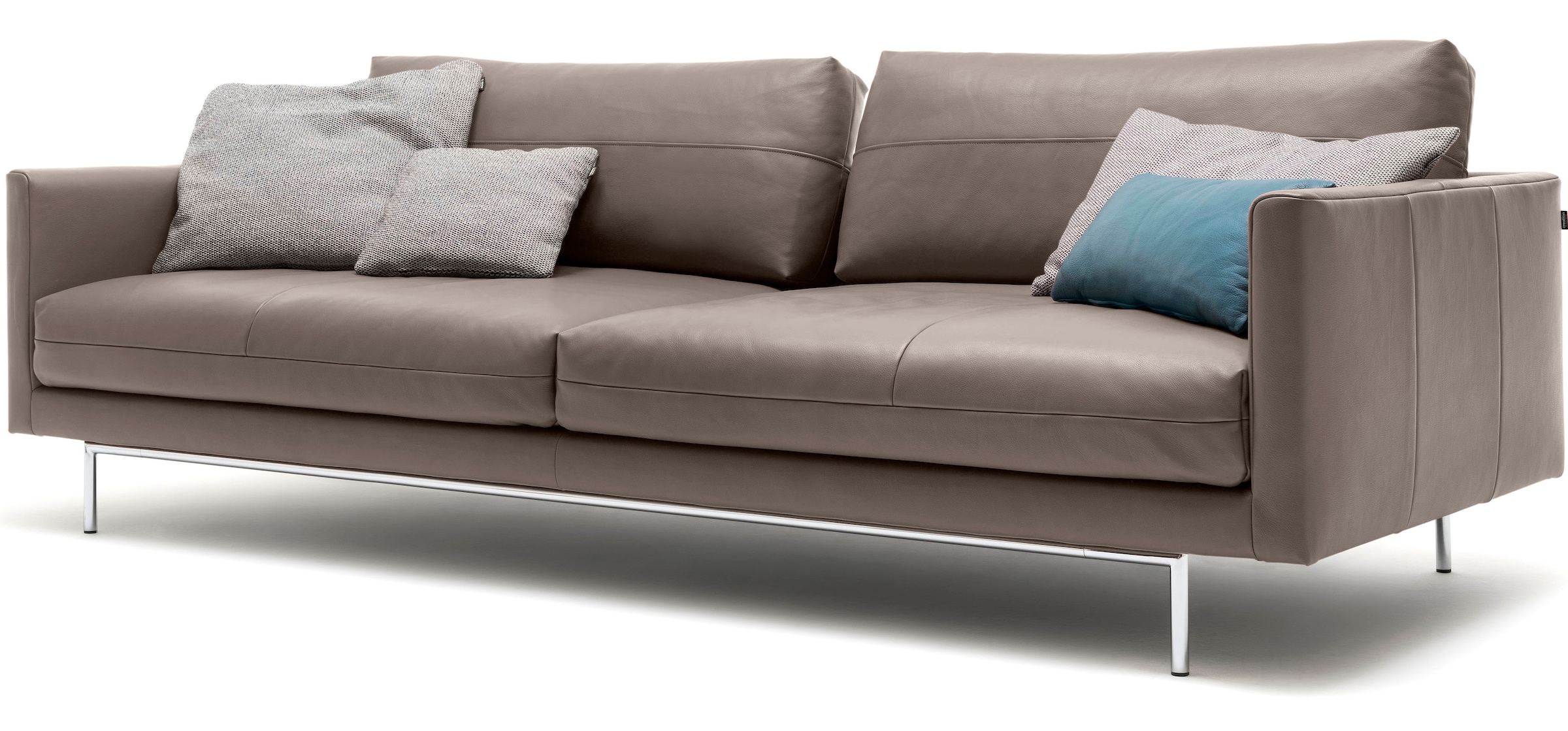 Creation BY ROLF BENZ 3,5-Sitzer »CR.414, Designsofa, edles Sofa, Loungesofa, Ledersofa, klares Design«, aus Leder oder Chenille, erstklassiger Sitzkomfort, legere Polsterung