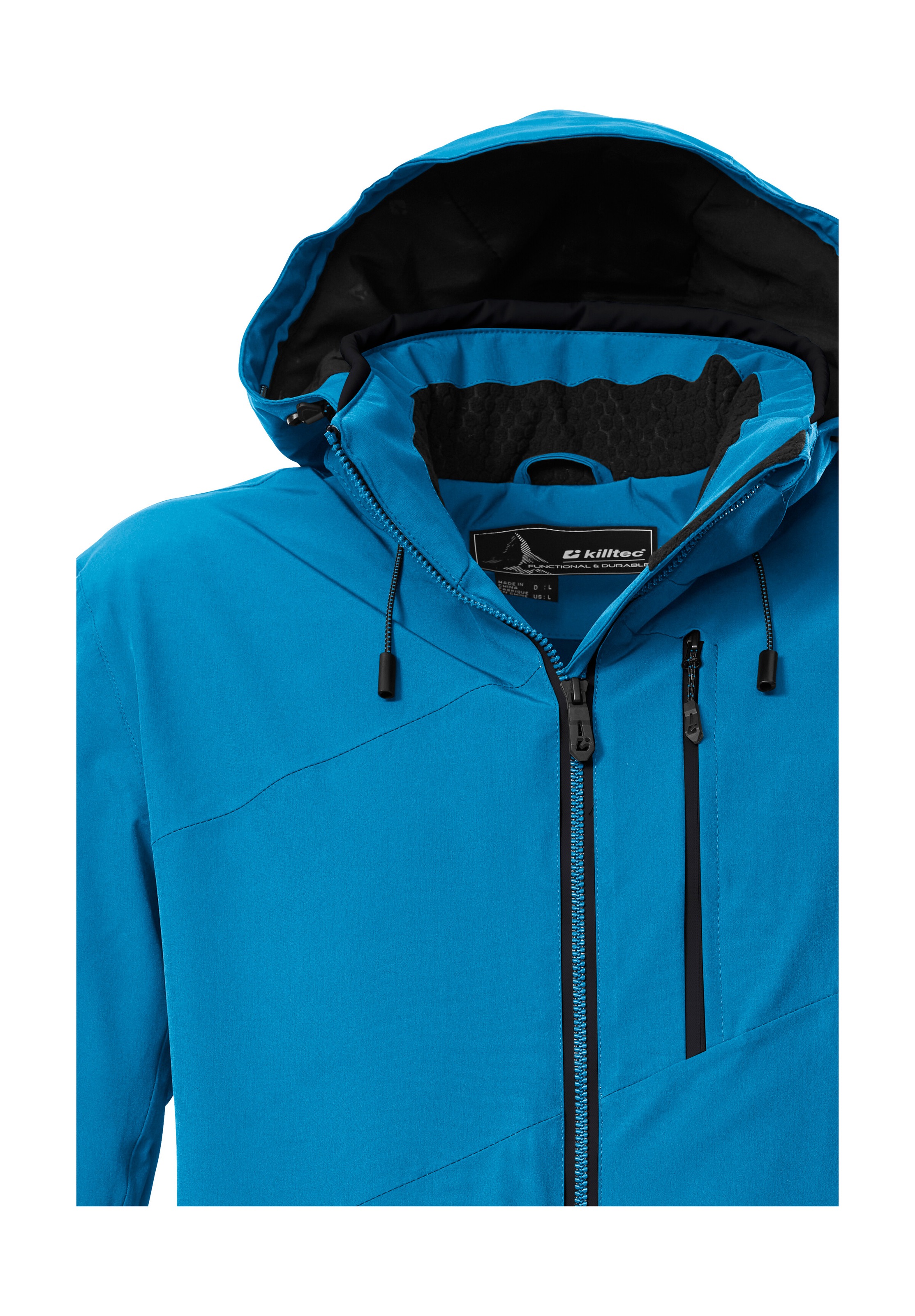 Killtec Skijacke »KSW 24 MN SKI JCKT« Atmungsaktive, wasser- u. winddichte Funktionsjacke, abnehmbare Kapuze