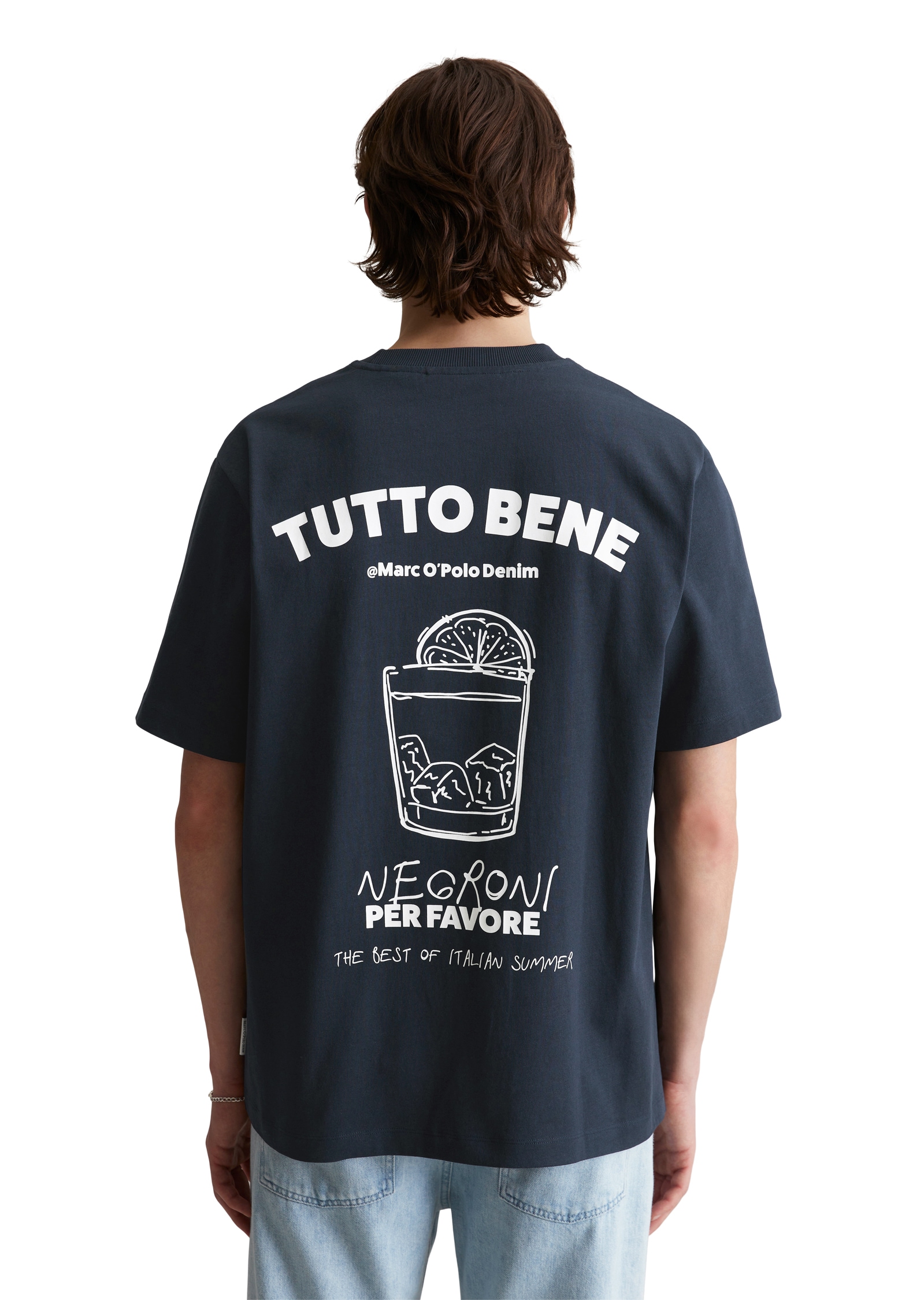 Marc O'Polo DENIM T-Shirt, Rückenprint, oversized