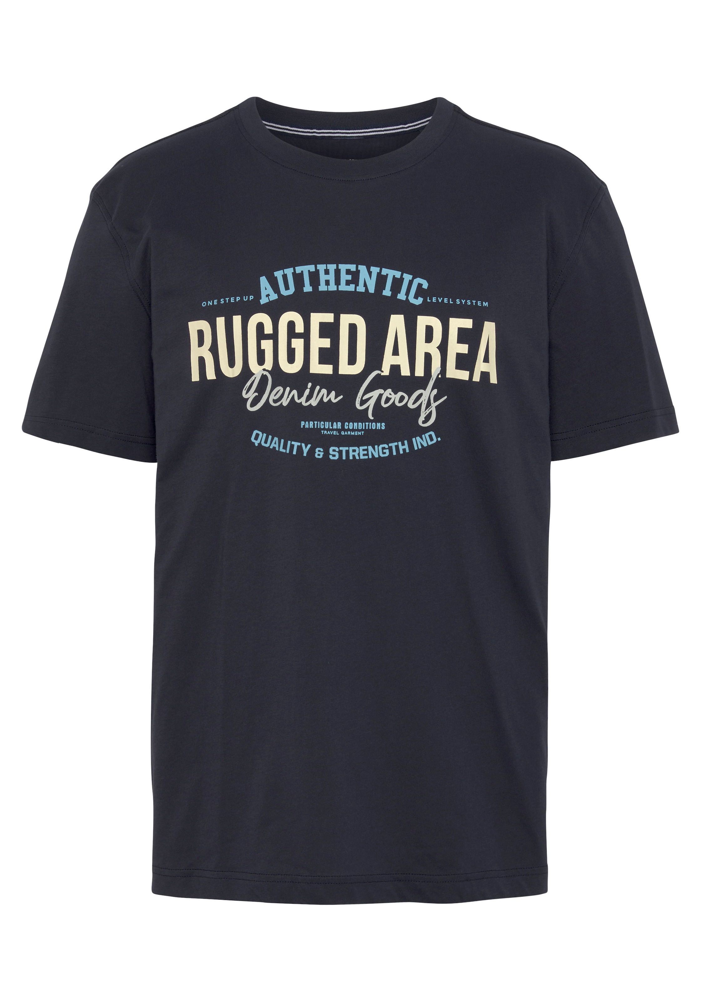 Man's World T-Shirt, Kurzarm, Regular Fit, mit Print, Rundhalsausschnitt