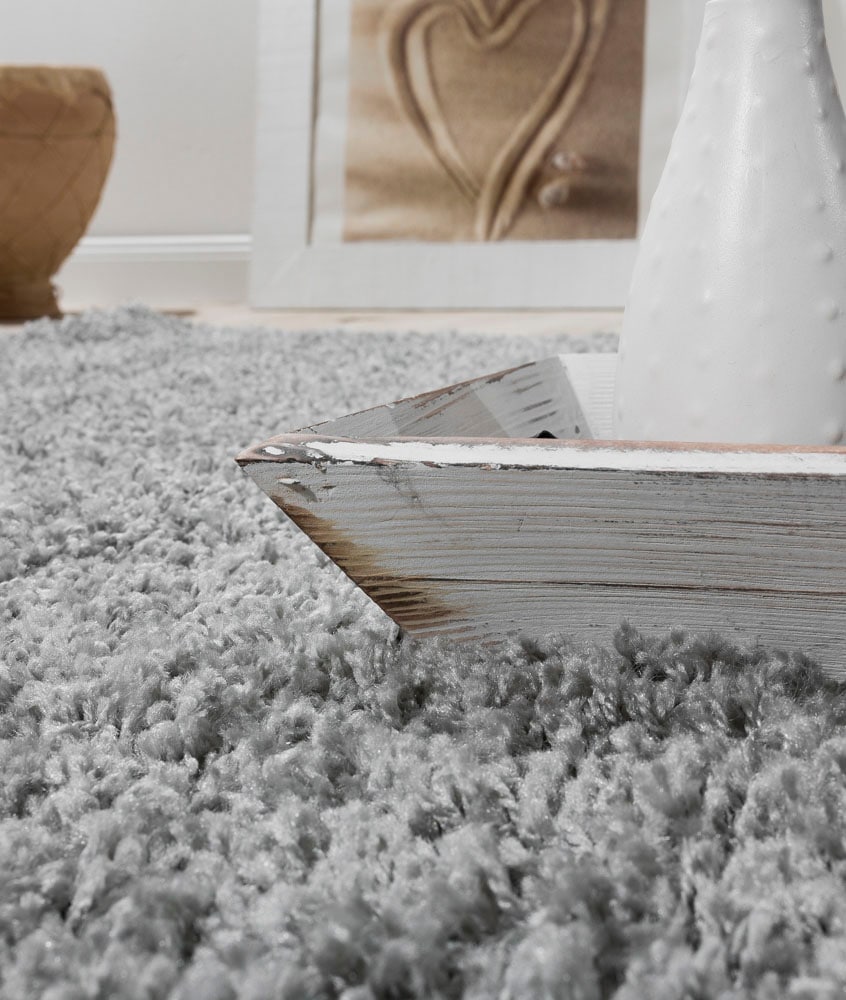 Paco Home Hochflor-Teppich »Sky 250« rechteckig 34 mm Höhe gewebt, Uni-Farben, intensive Farbbrillanz, auch als Läufer erhältlich