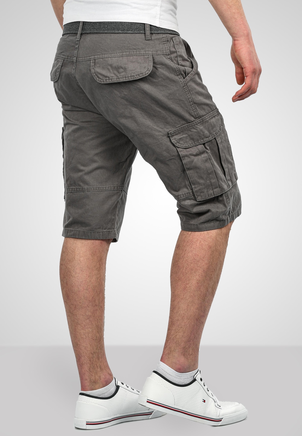 Alessandro Salvarini Cargoshorts »A. Salvarini Herren Designer Cargo Shorts Cargoshorts kurze Hose Gürtel AS037«