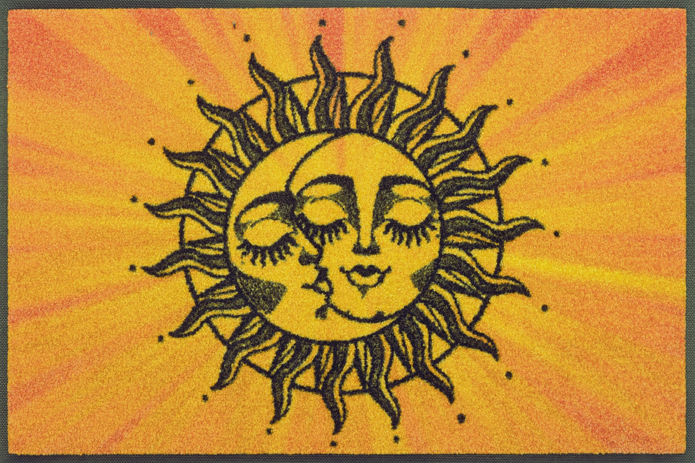 wash+dry by Kleen-Tex Fußmatte »Kiss the sun«, rechteckig, 7 mm Höhe