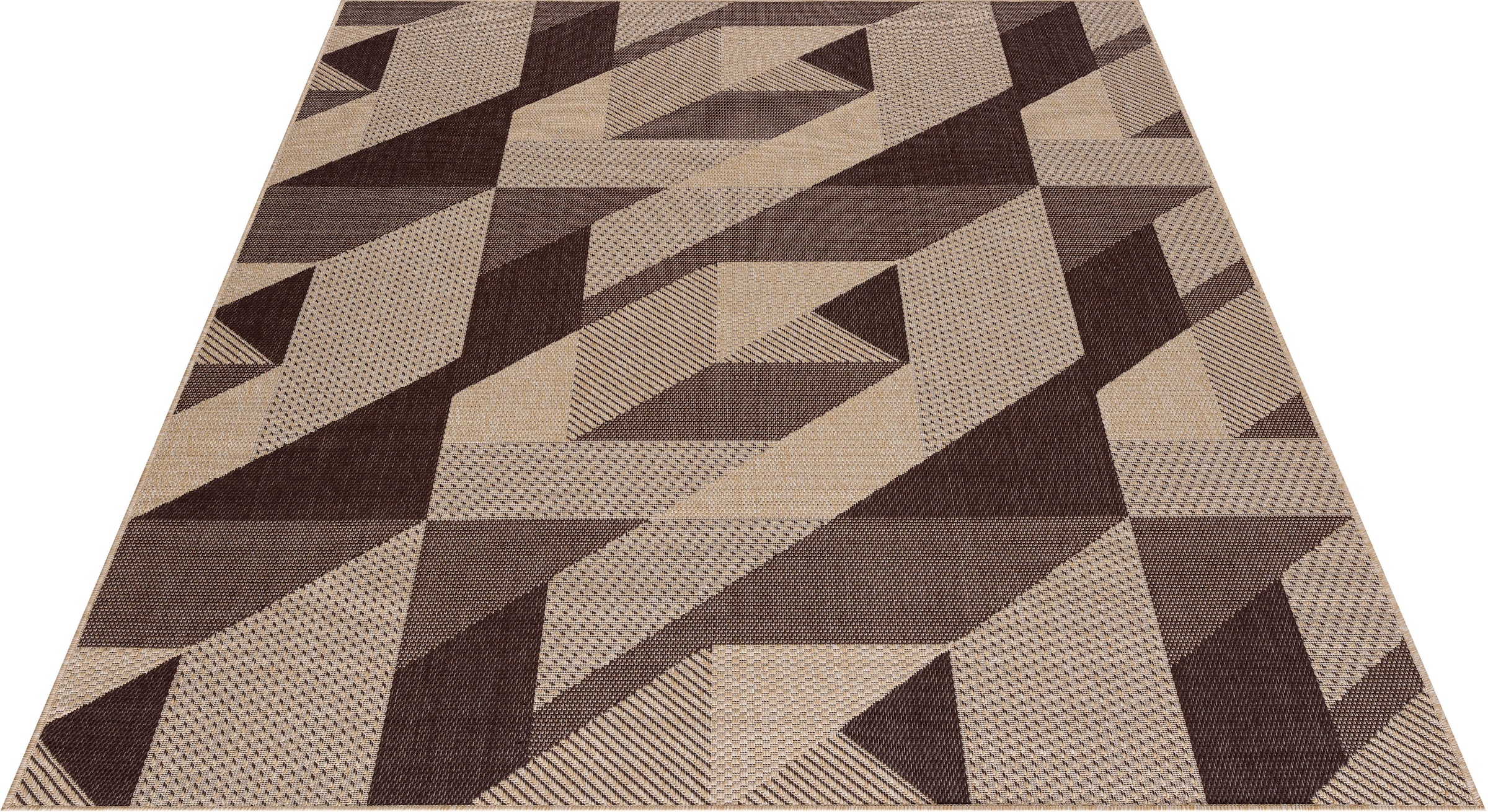 Home affaire Teppich »Borfin«, rechteckig, und OTTO bestellen schmutzabweisend, geometrischem geeignet Muster, mit bei In- Outdoor