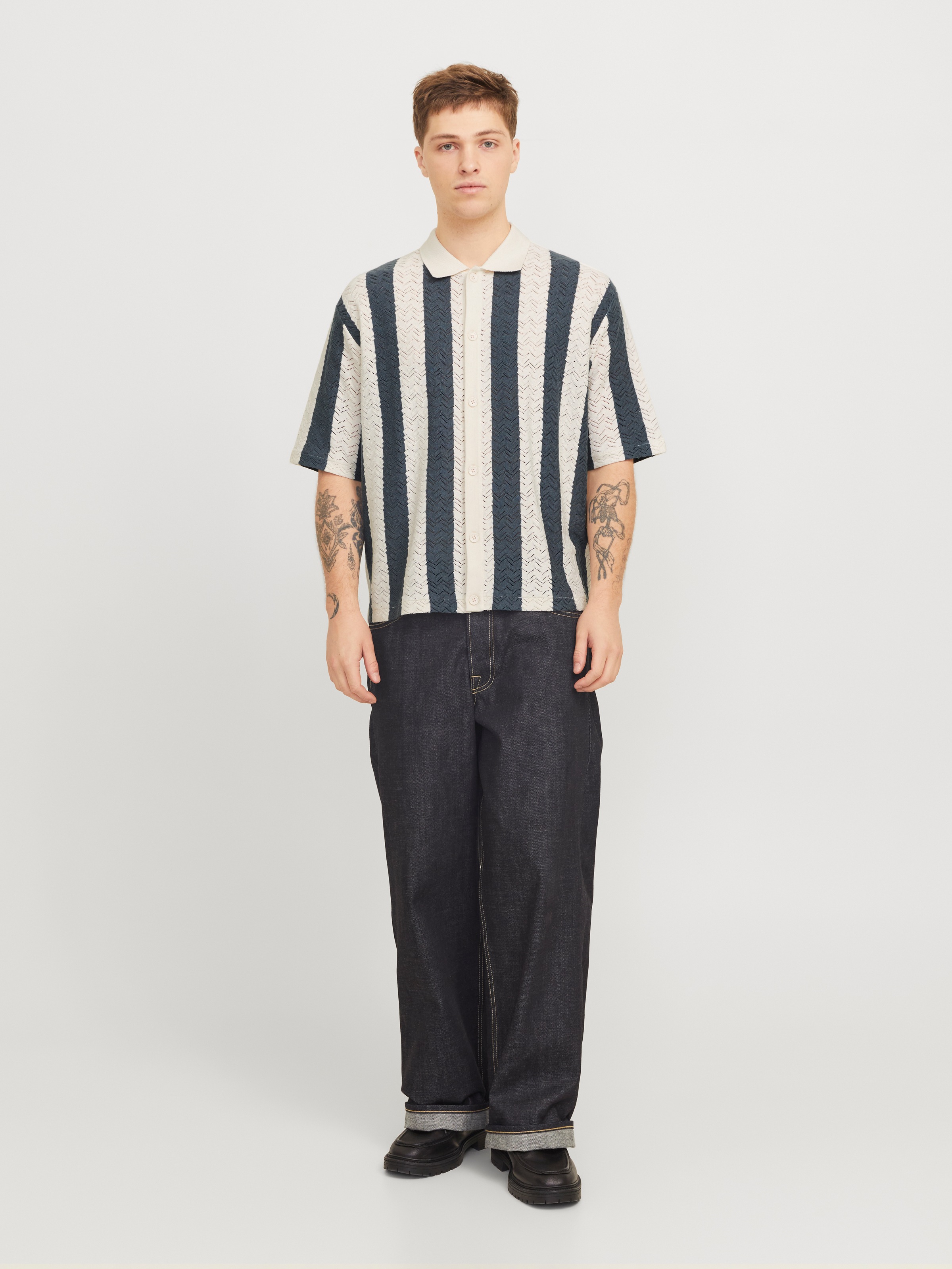 Jack & Jones Polokragenpullover »JORTYLER KNIT SS POLO SN«