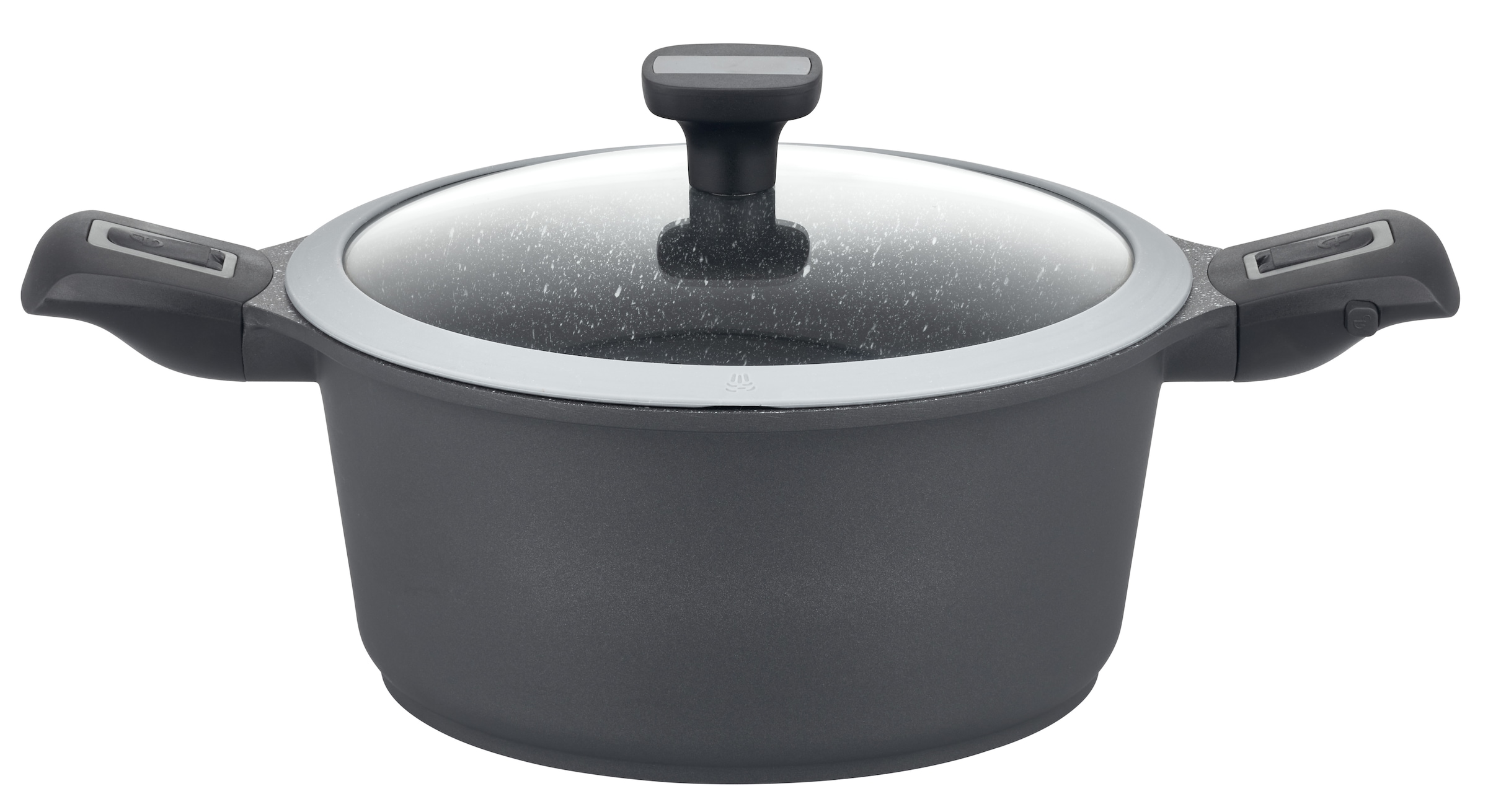 GSW Topf-Set »Easy Click« Set, Kochtopf 20/24 cm, Kasserolle 16 cm, Bratpfanne 20/24 cm, 8 Stk. tlg. Aluminiumguss