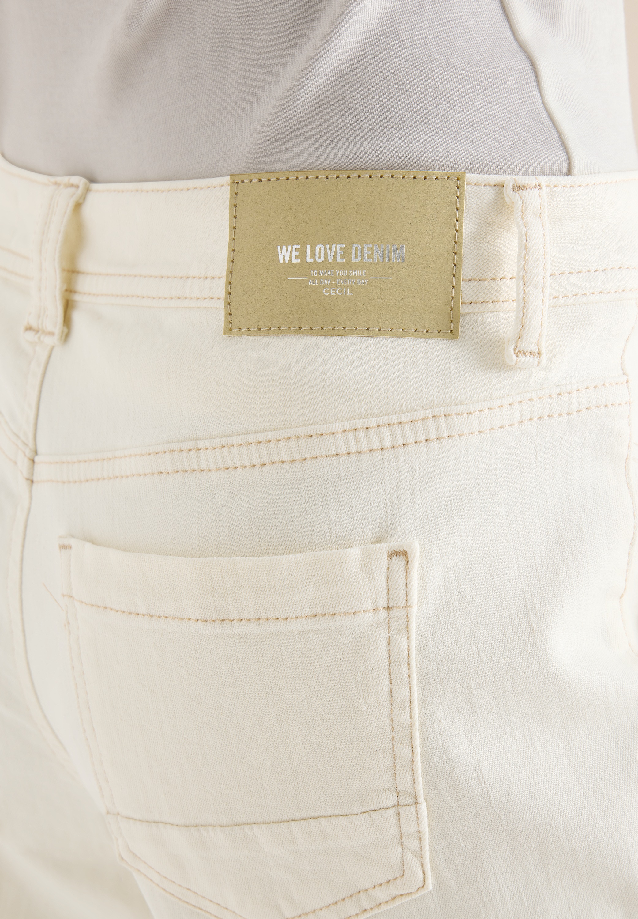 Cecil Weite Jeans »Style NEELE« im 4-Pocket-Form und mit Stretch