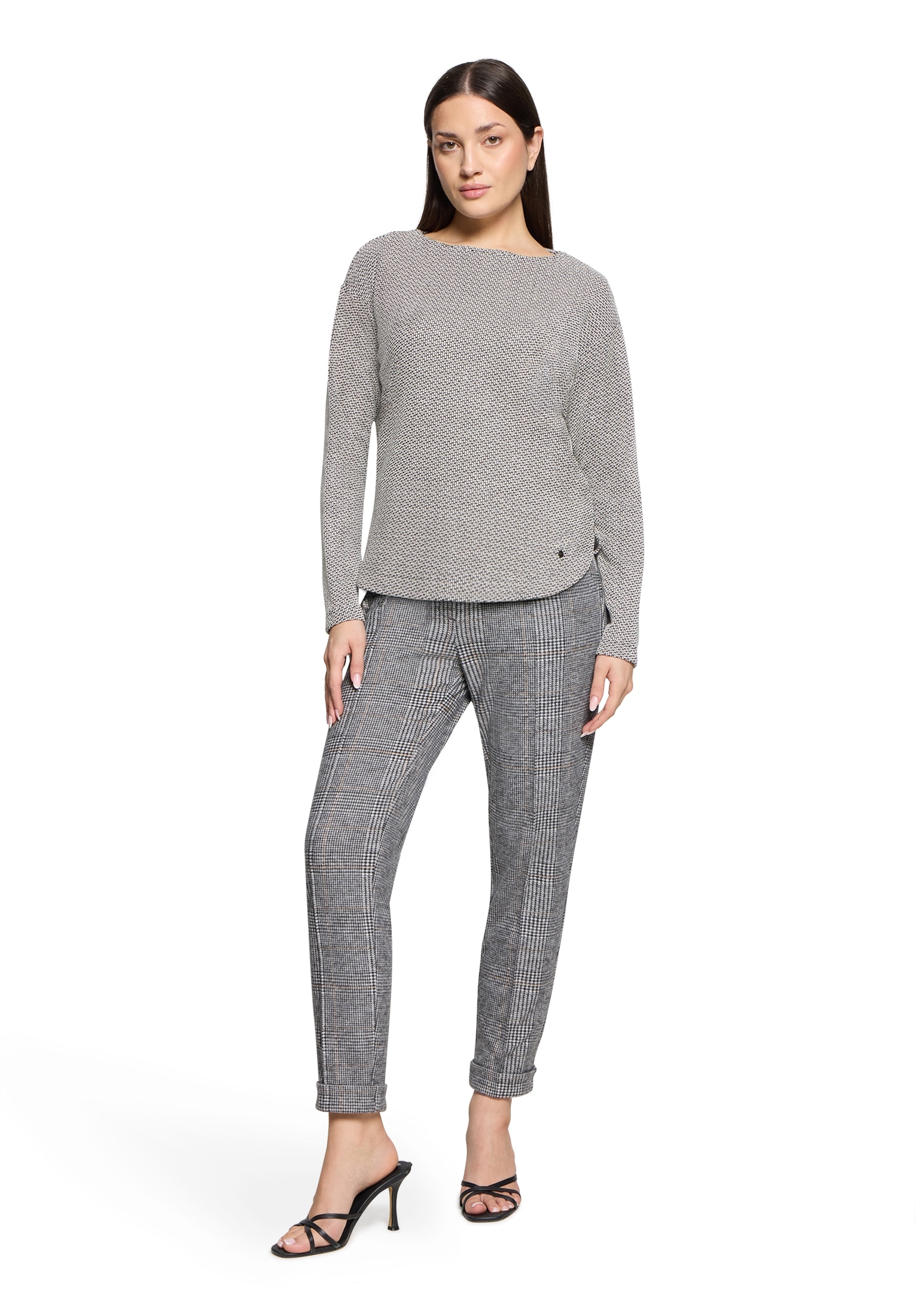 Betty&Co Rundhalsshirt »Casual-Shirt mit Struktur«