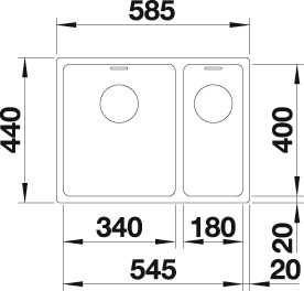 Blanco Küchenspüle »ANDANO 340/180-IF«