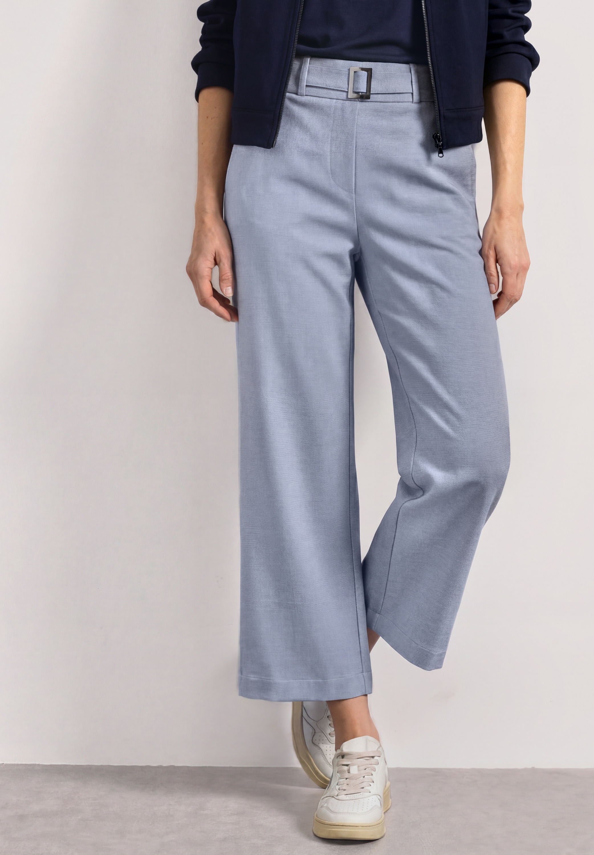 STREET ONE Stoffhose  Sommerhose im Culotte-Style mit Schnallendetail