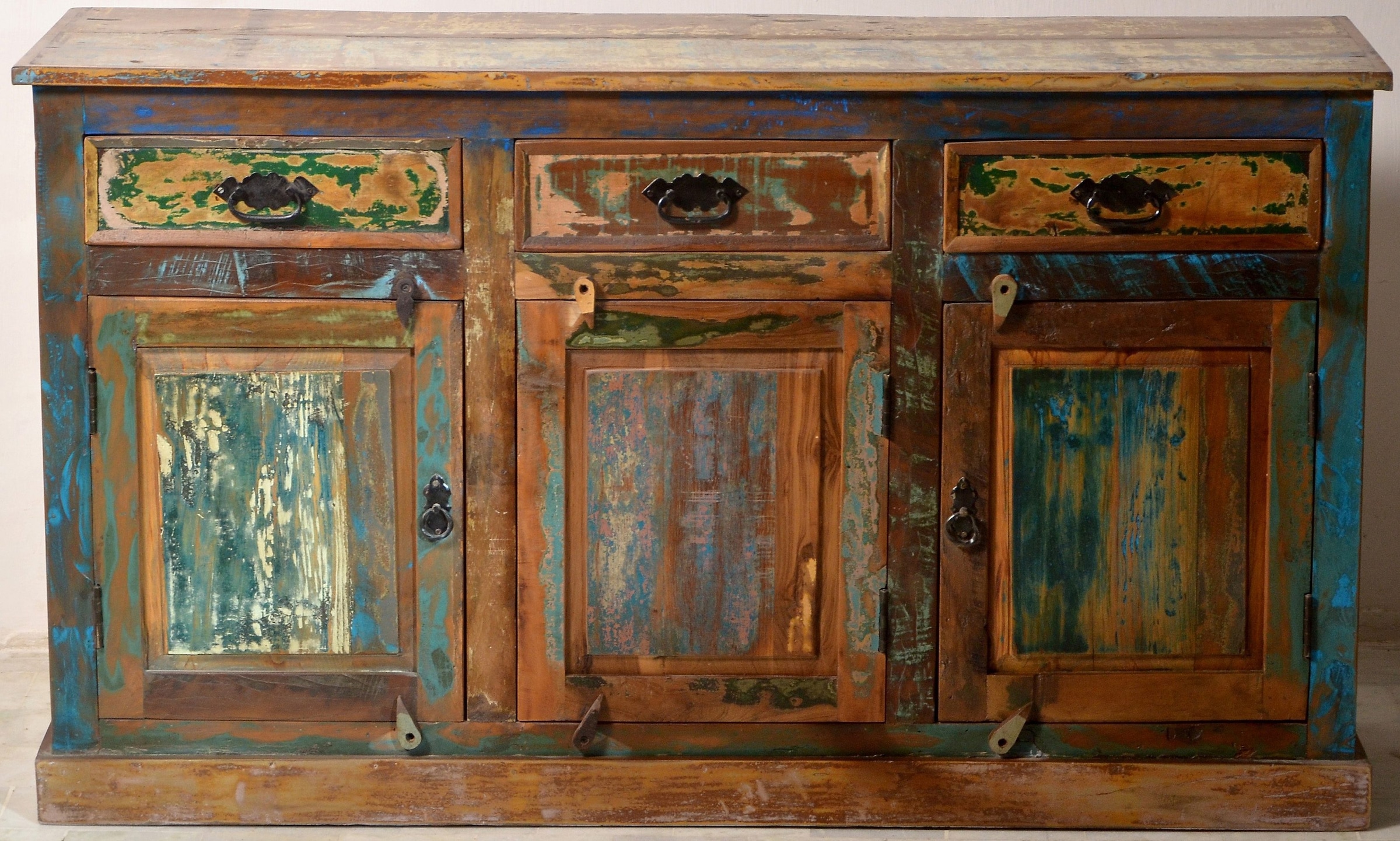 SIT Sideboard »Riverboat« aus recyceltem Altholz, Breite 40 cm, Shabby Chic, Vintage